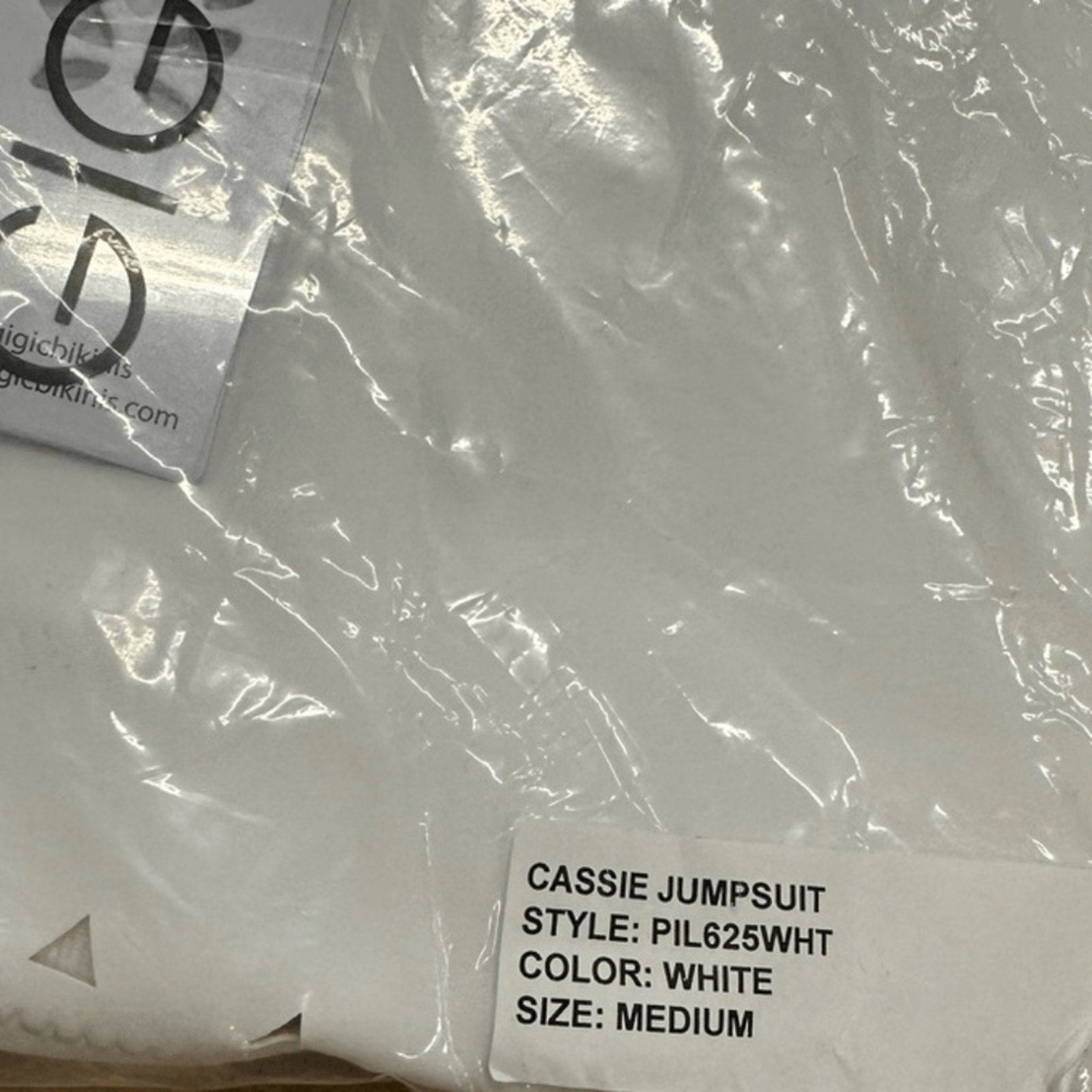 NWT Gigi C Cassie One Shoulder Cutout Jumpsuit Catsuit  - size M