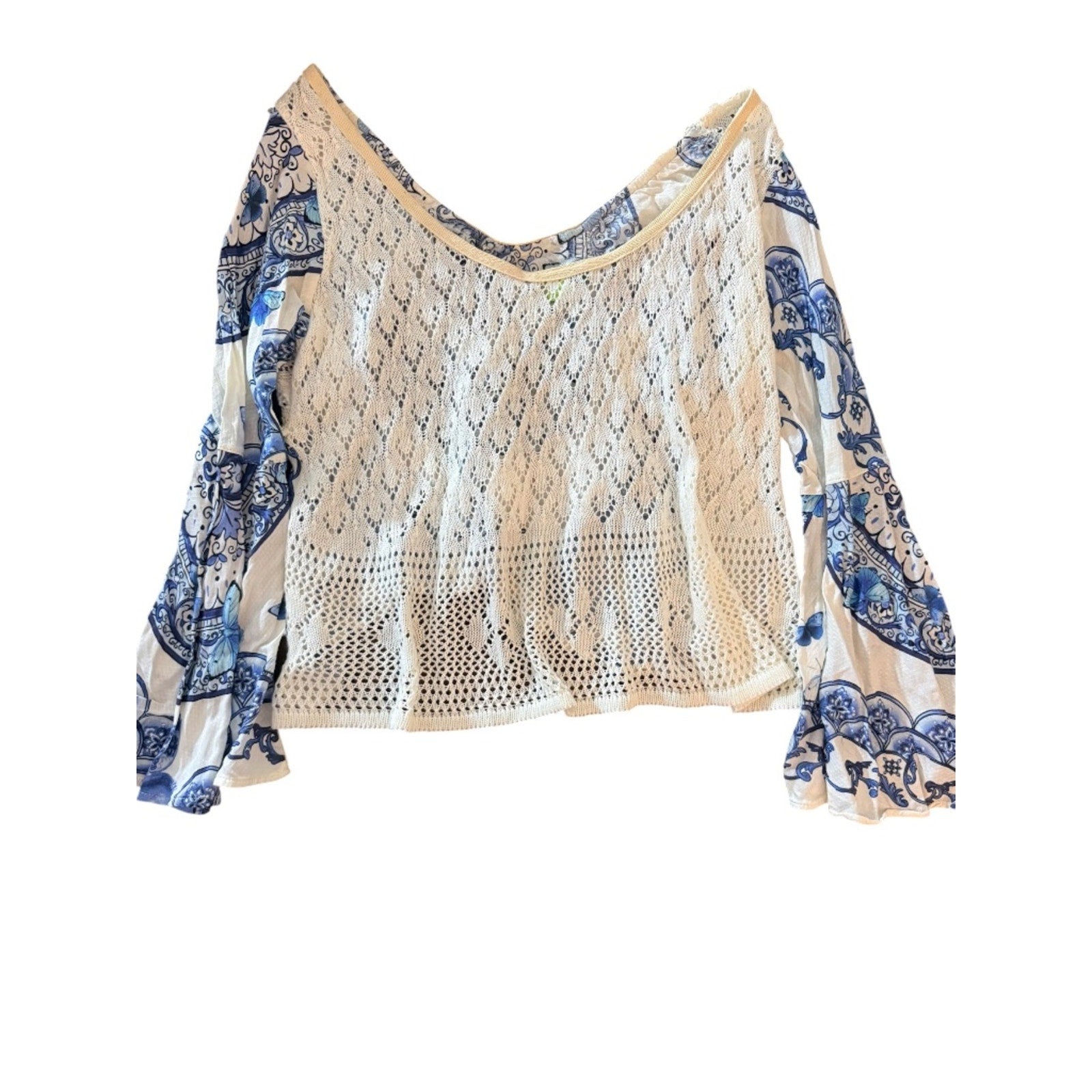 Farm Rio blue Mandala Blouse - Small