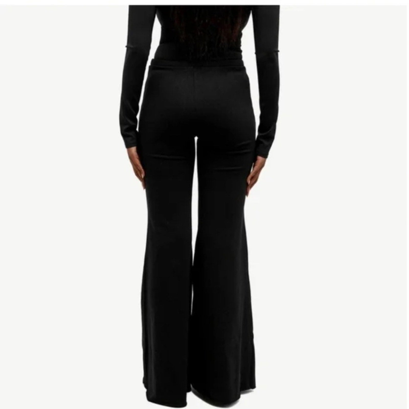 NWT Good American Super Flare Womens Black Pants - size 1 (small)