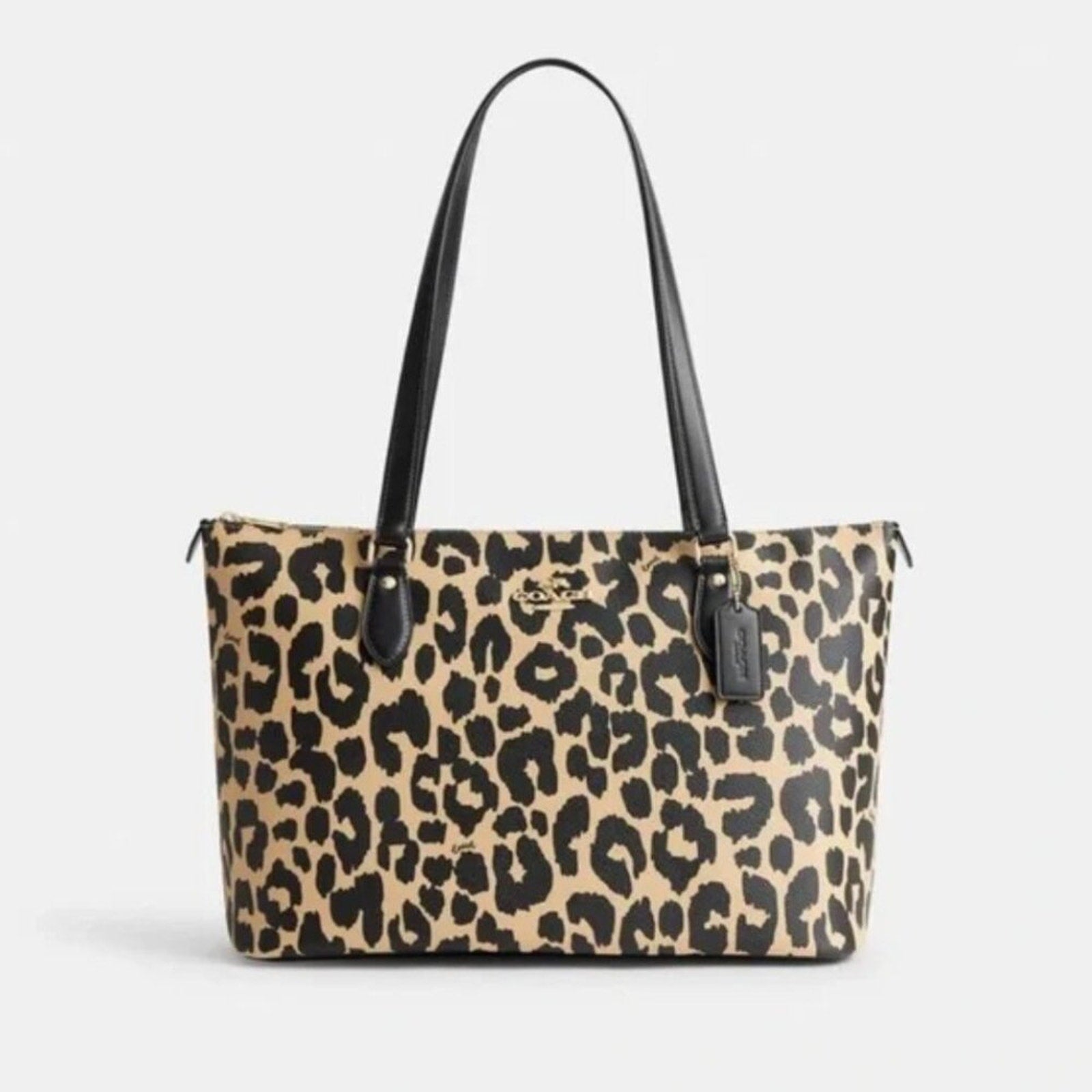 Coach Taylor Tote Bag Leopard Print