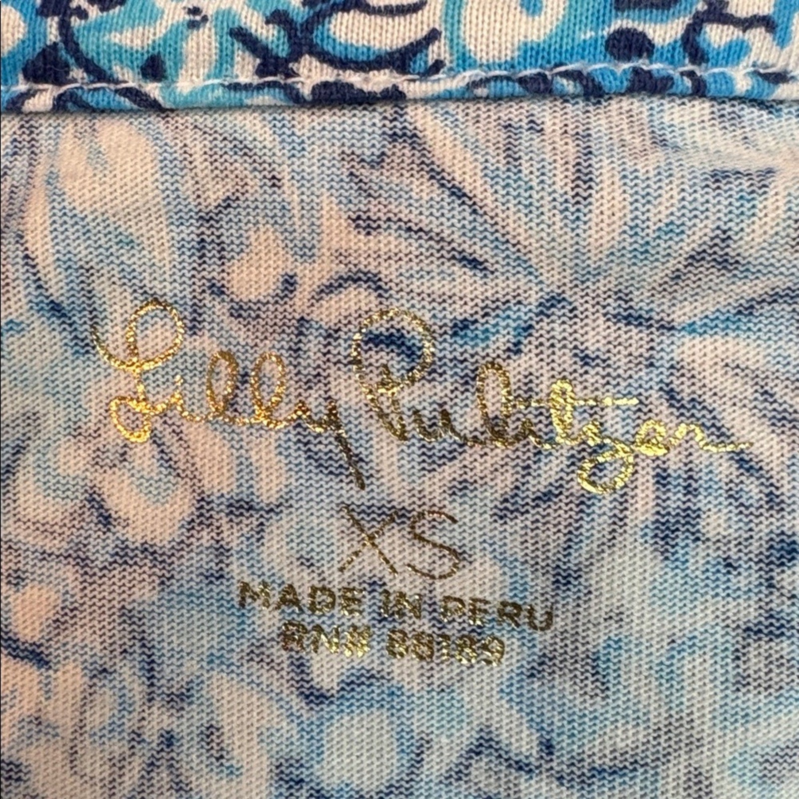 Lilly Pulitzer Belden T-shirt Dress in Cumulus Blue Blooming Together - size XS