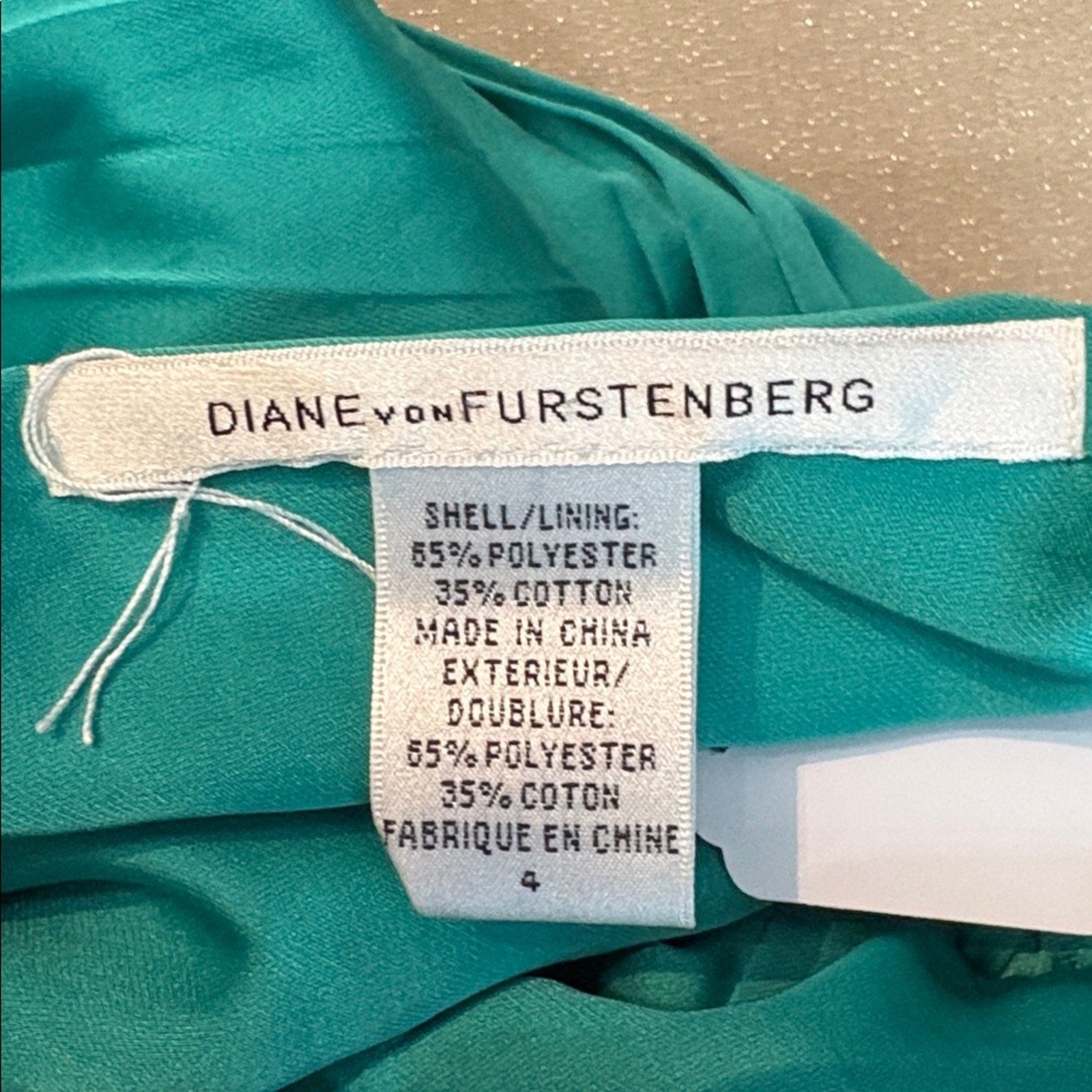Vintage Teal Pleated Rare Diane Von Furstenburg Gown - 4