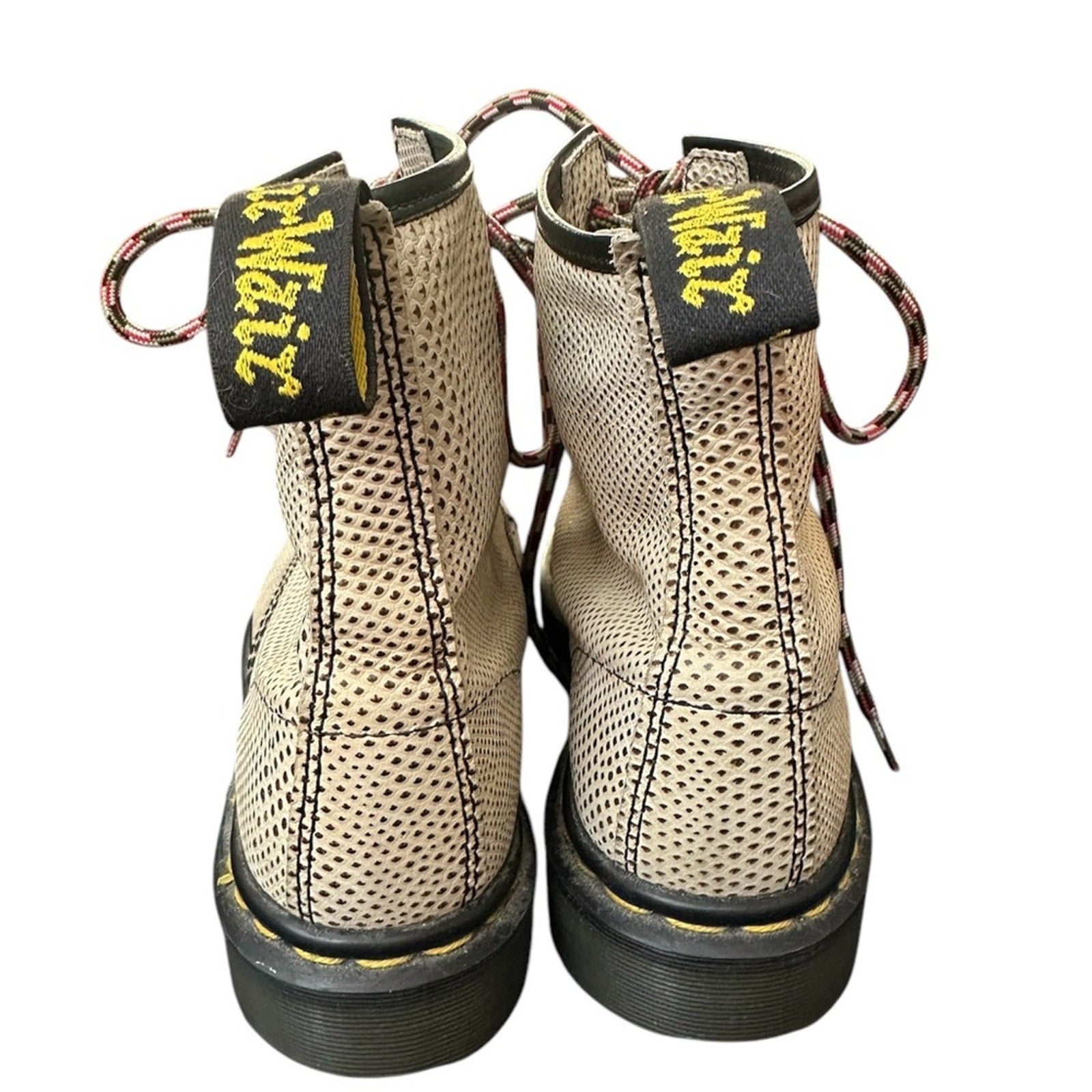 RARE Dr Martens 1460 Beige Snake Made in England - 9