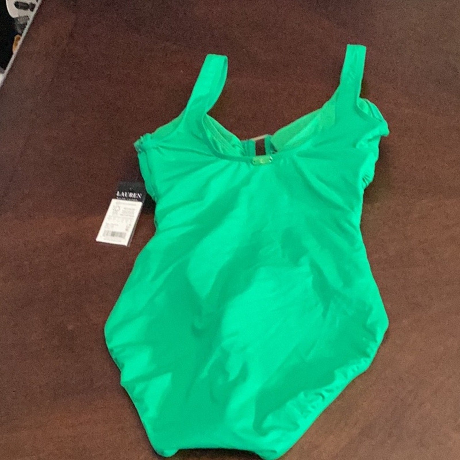 NWT Ralph Lauren Women's Beach Club Solids Ring One Piece Swimsuit - size 6