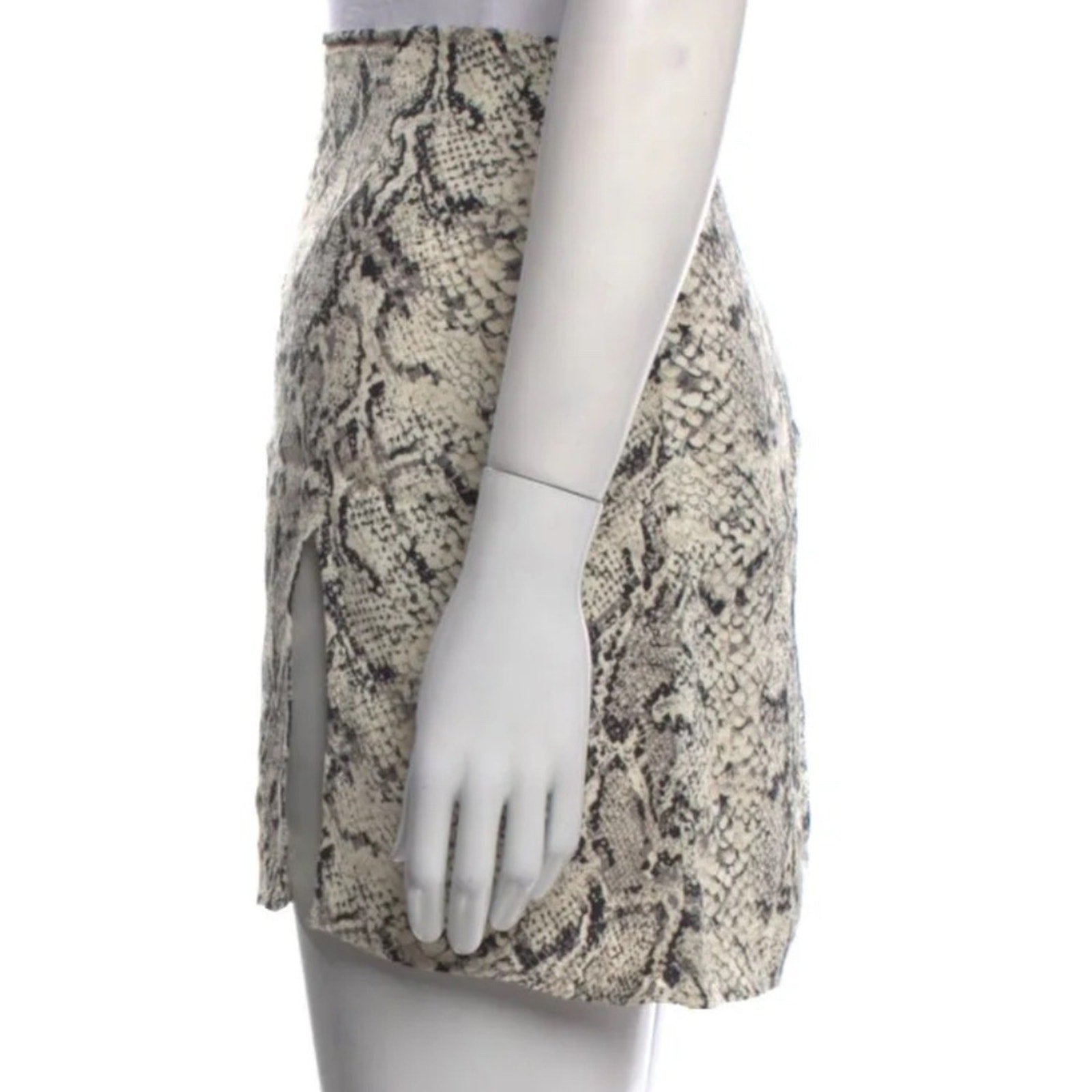 REFORMATION Margot Mini Skirt PRINT FRONT SLIT - size 8