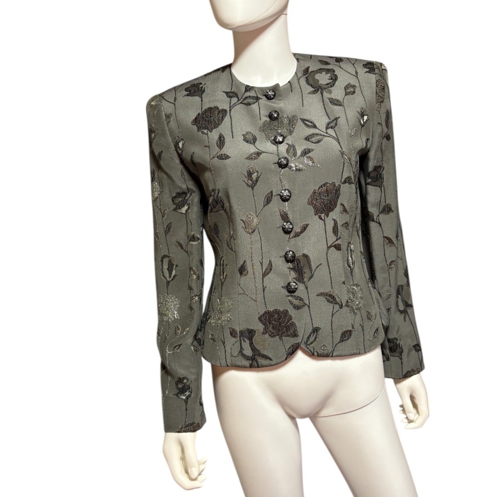 Carlisle vintage evening silk jacket - size 2