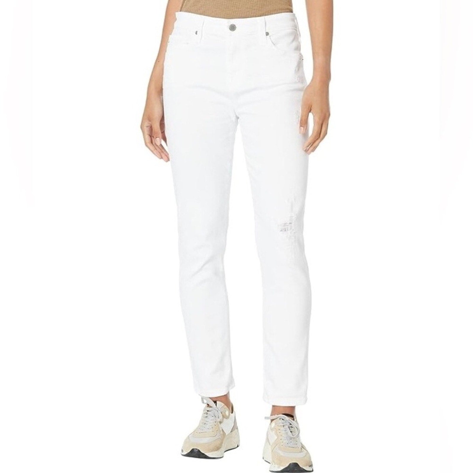 AG | Ex-Boyfriend Slouchy Slim in Classic White - size 23