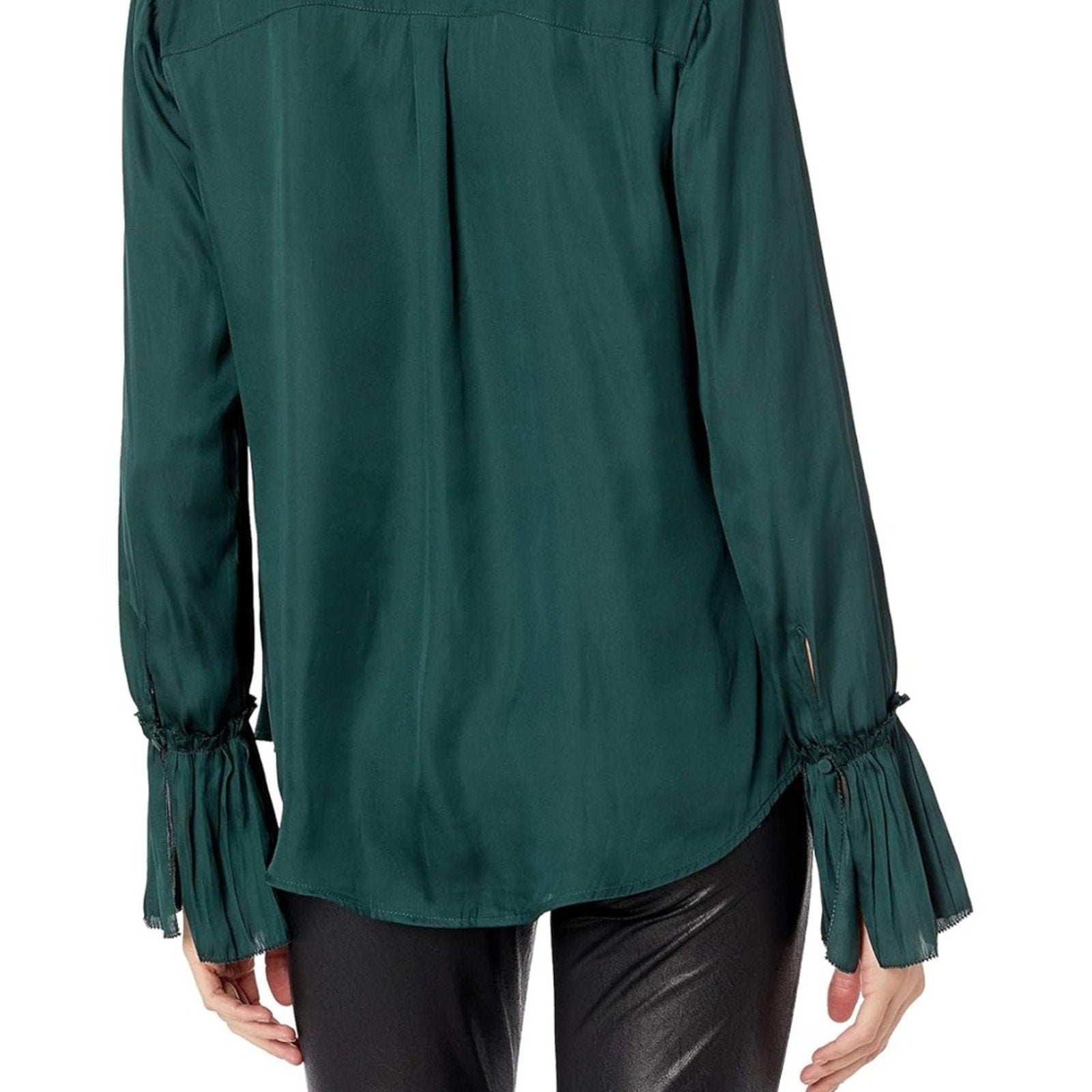 PAIGE Women's Abriana Long Sleeve Button Down Blouse - size M