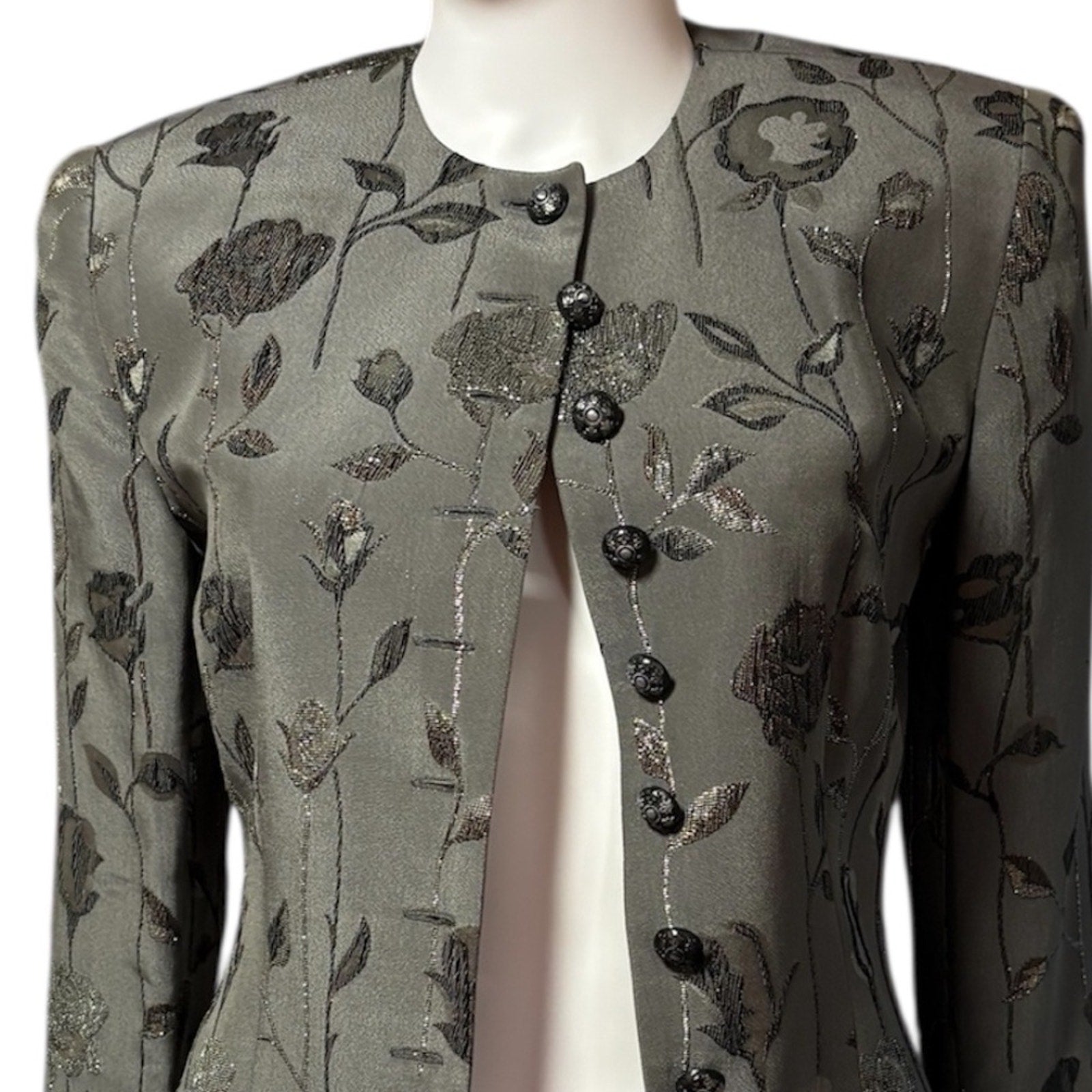 Carlisle vintage evening silk jacket - size 2