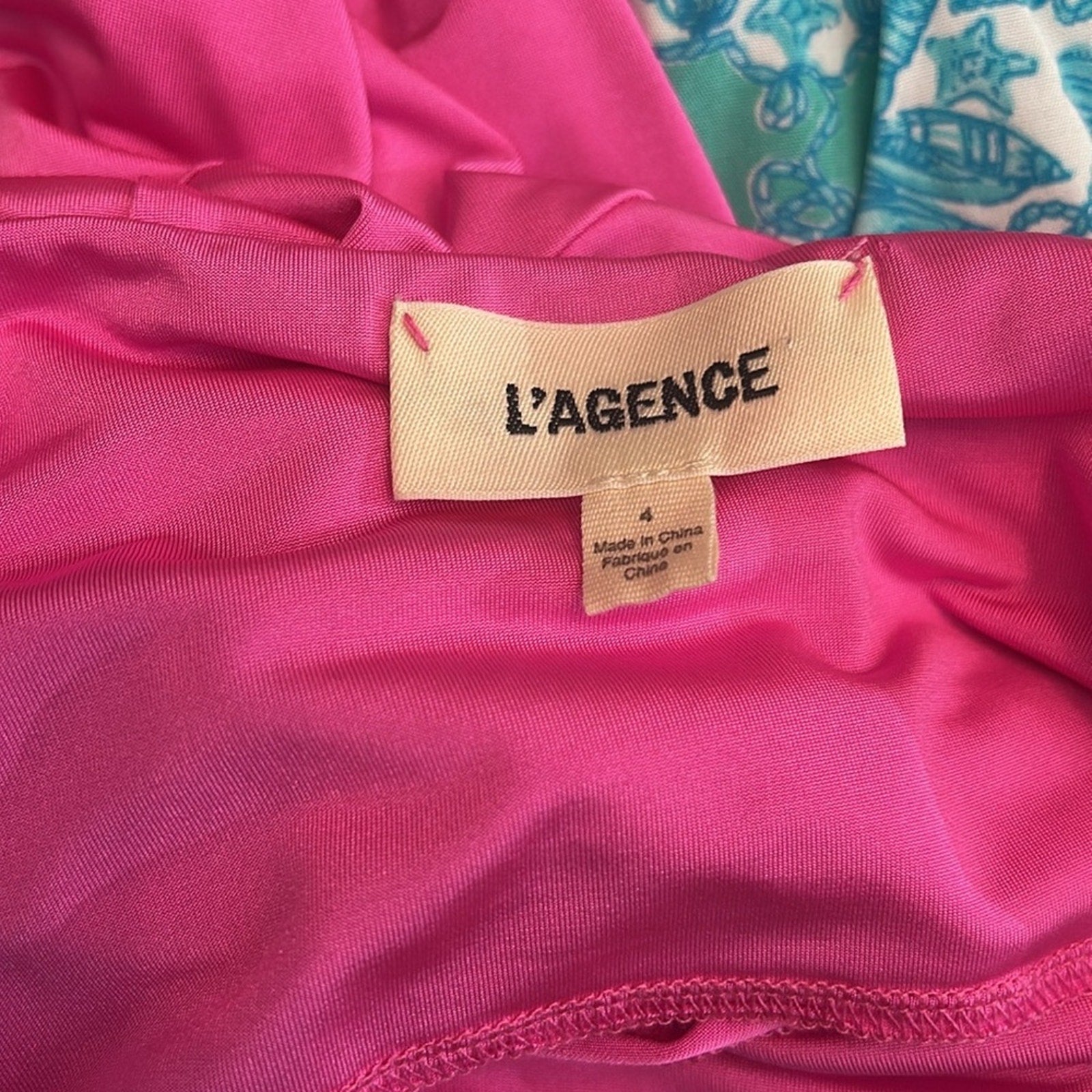 L´Agence Tami Cowl Neck Jersey Slip Dress - Size 4