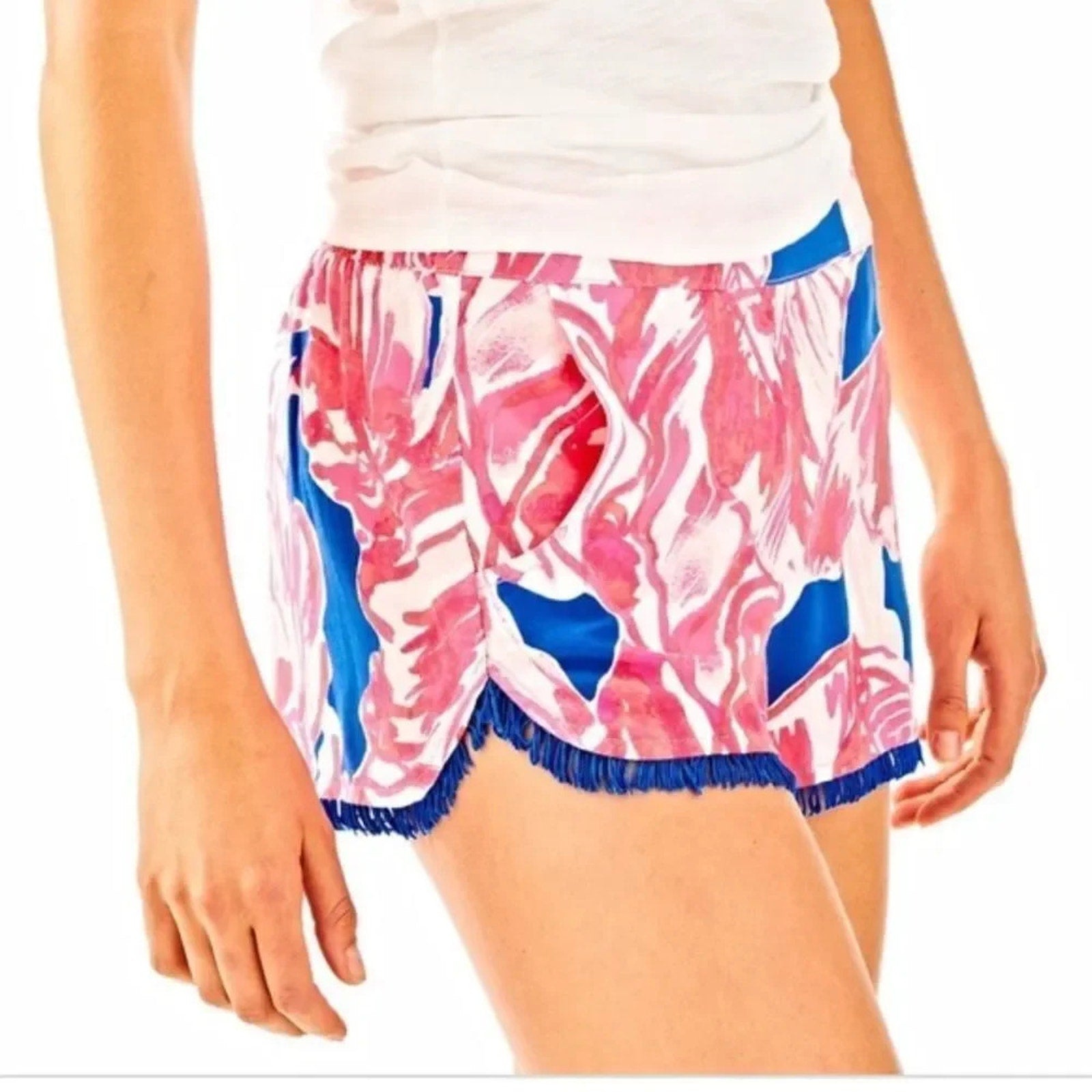 NWOT LILY PULITZER COCOA SHORTS TIKI PINK BEACH BLISS - size Small