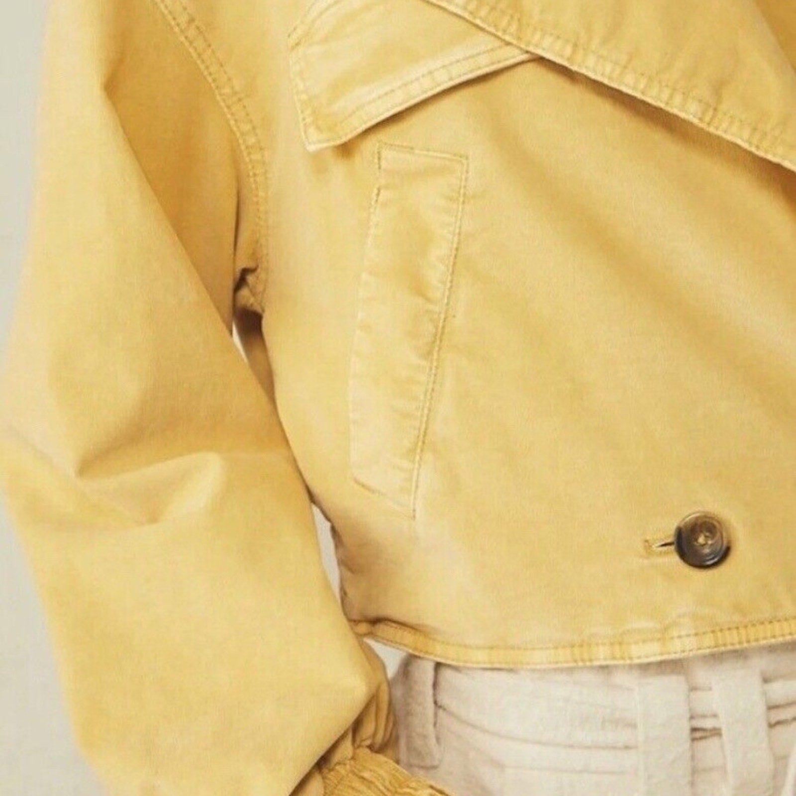 Free People Sure Thing Bomber Jacket Golden Finch - size small