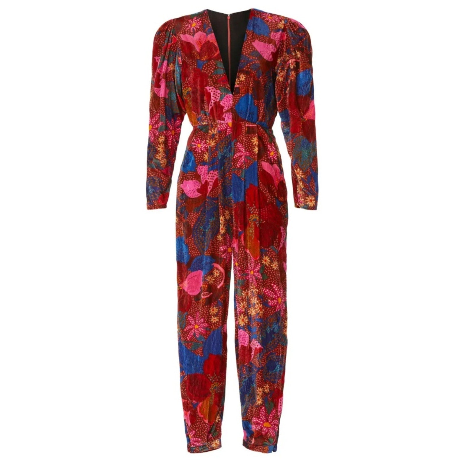 Farm Rio Floral-Print Jumpsuit - M