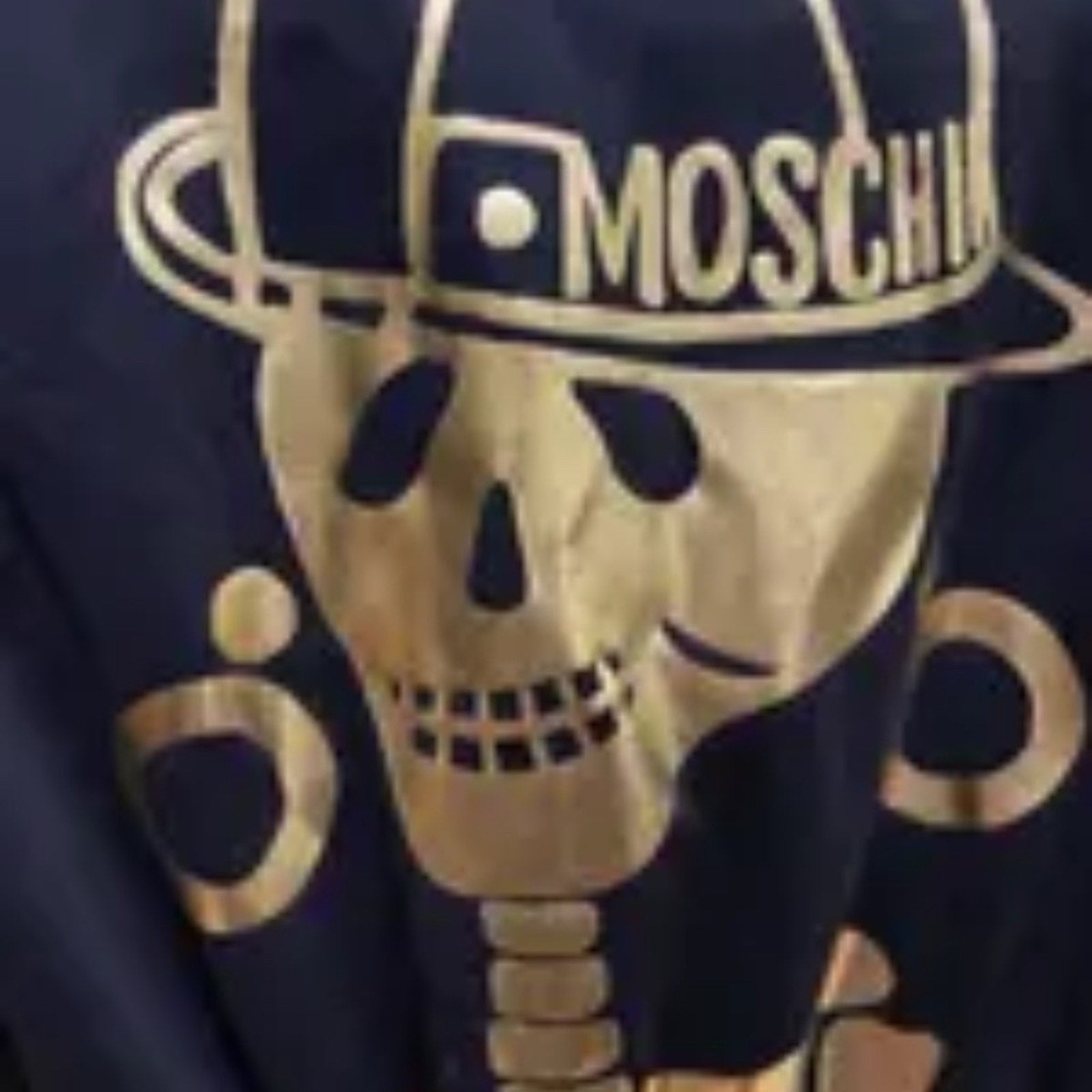 Moschino Couture  gold skull hoodie mini dress - size 4