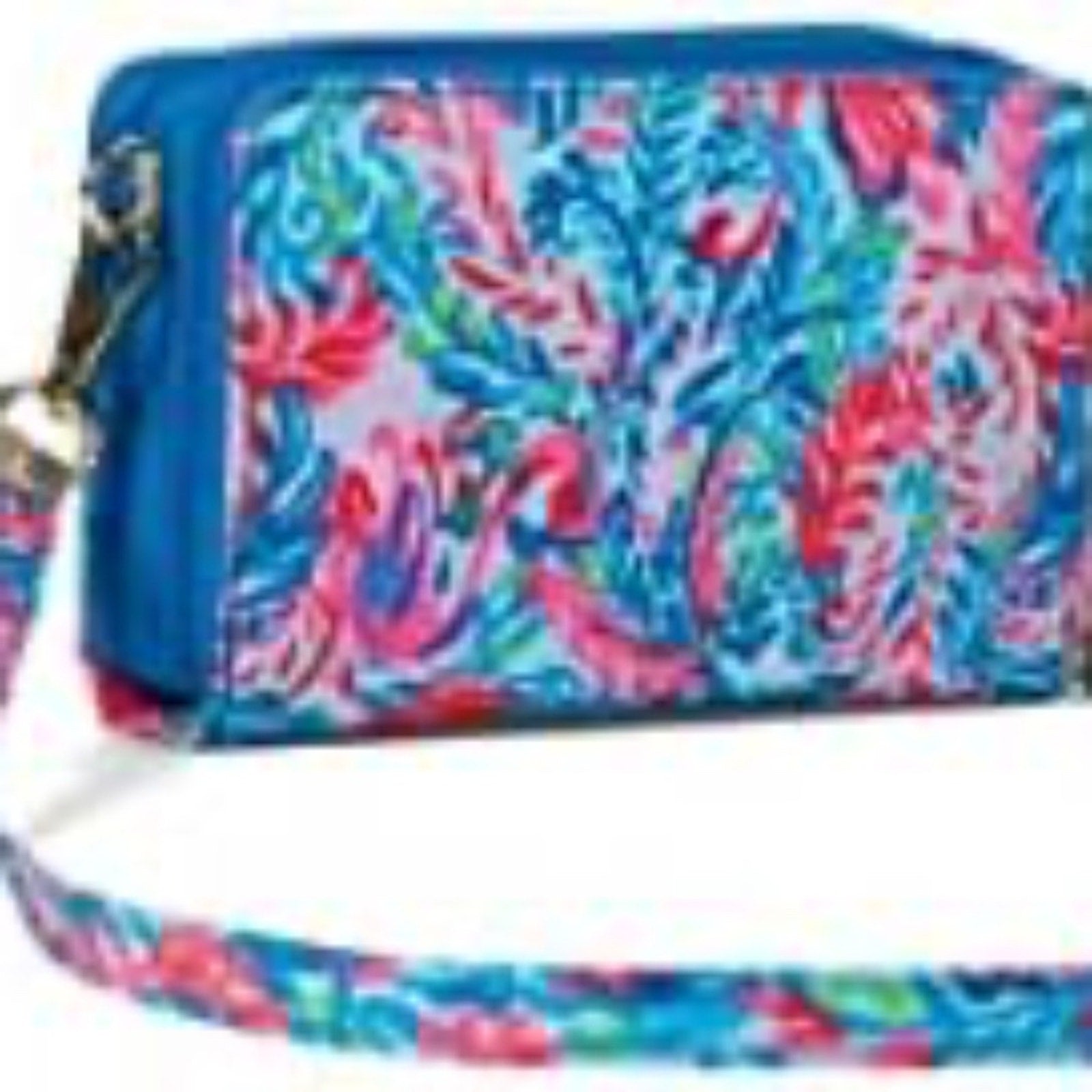 Lilly Pulitzer Marsten Crossbody Surf Blue Flim Flam - NEW