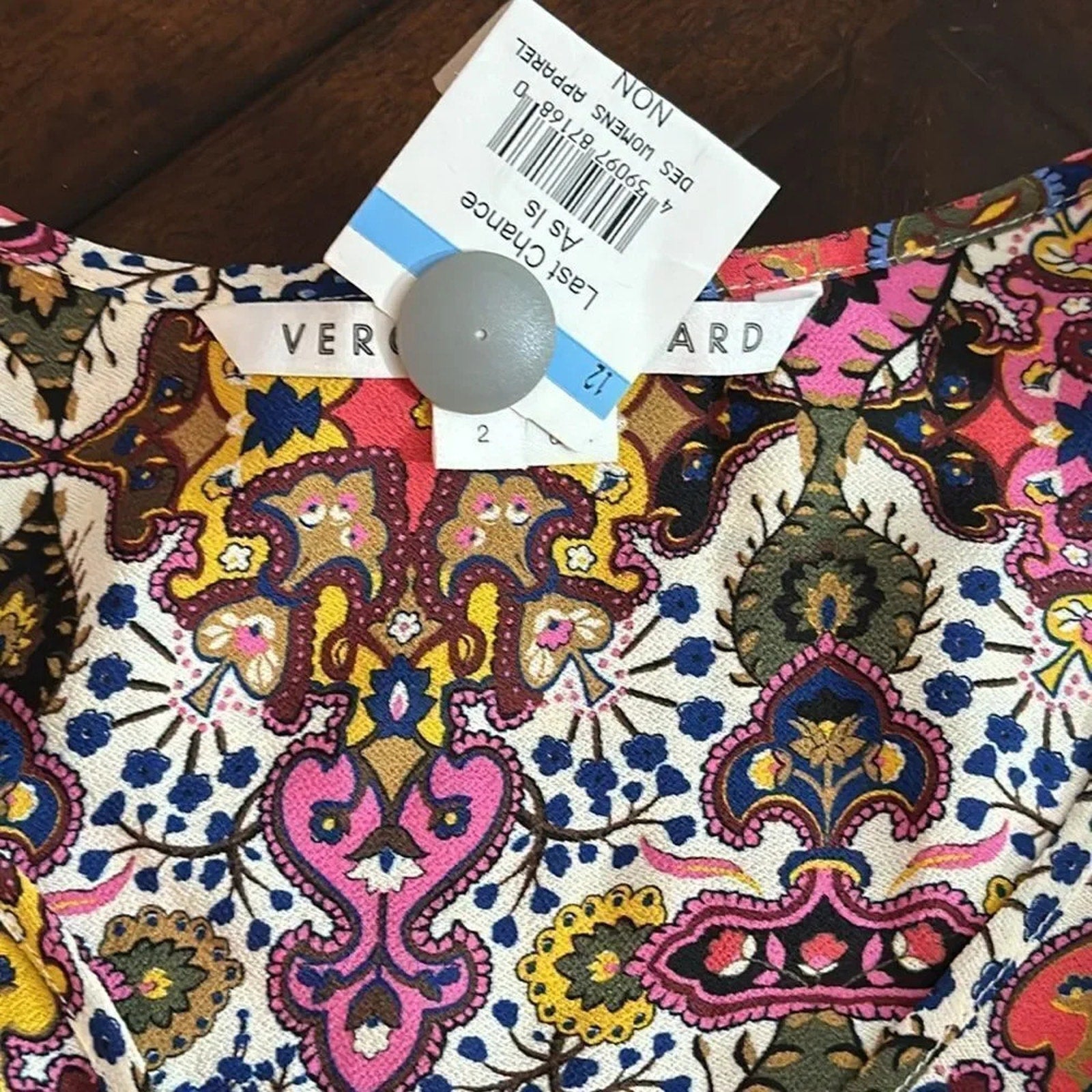 NEW Veronica Beard Sura Tapestry-Print Blouse - size 2