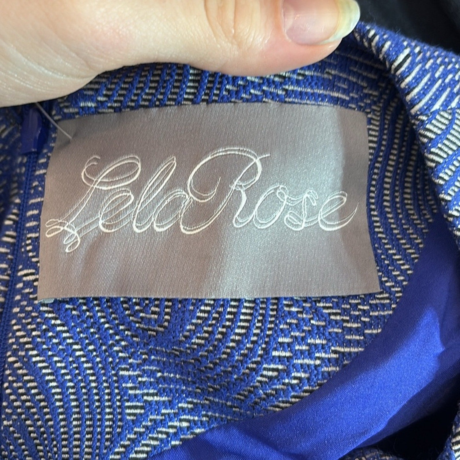 Lela Rose Knee Length U ring dress - size 4