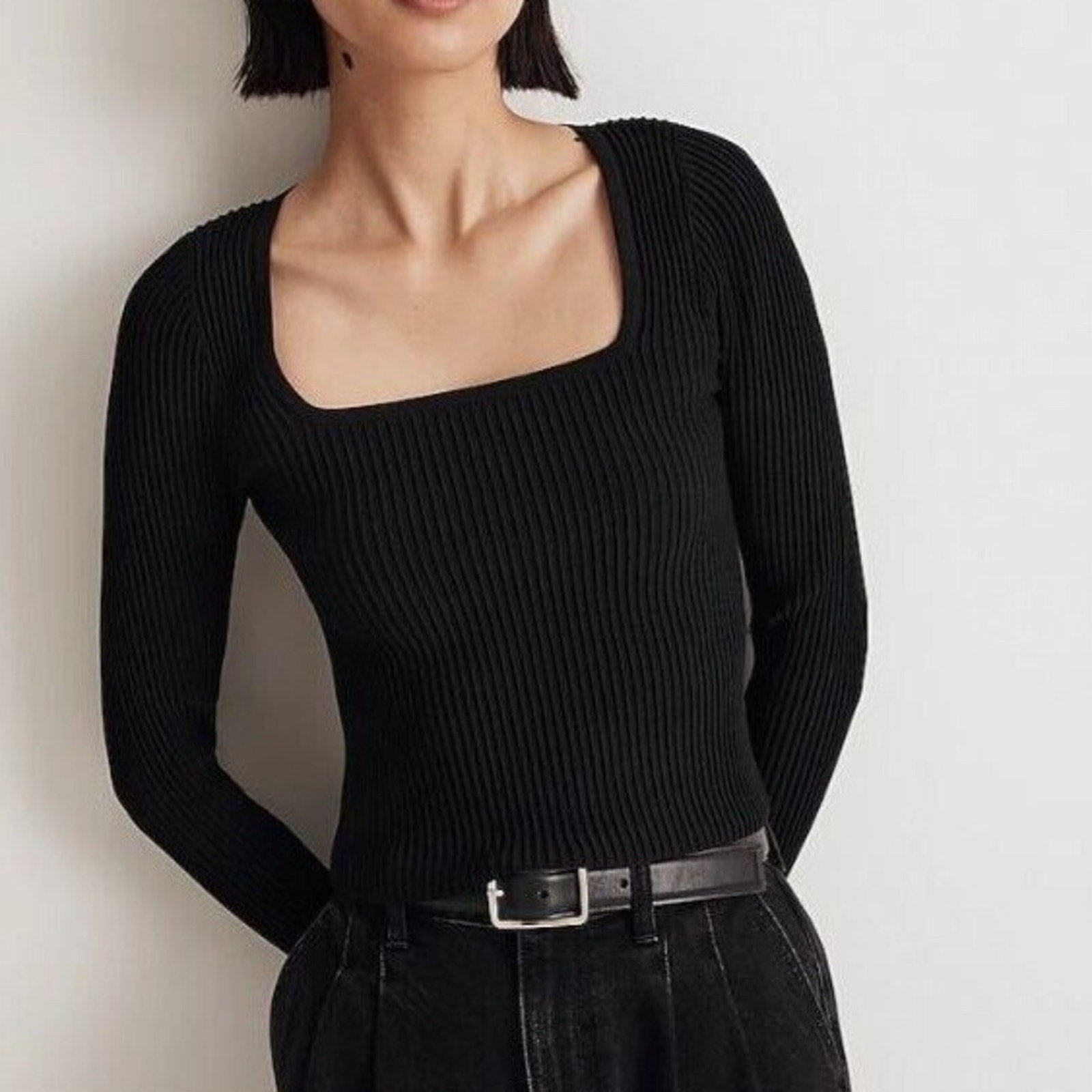 NWT Madewell Ottoman Pullover Crop Sweater - size XS