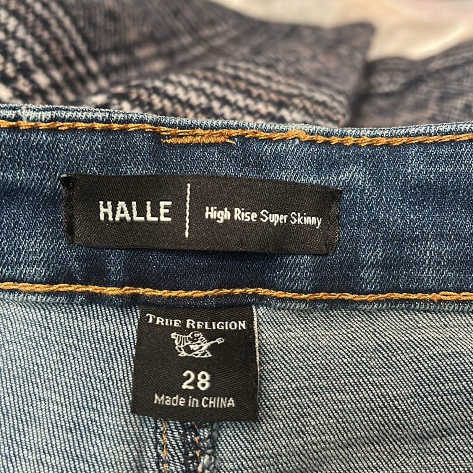 NWT True Religion Women's Halle High Rise Skinny Jeans - size 28