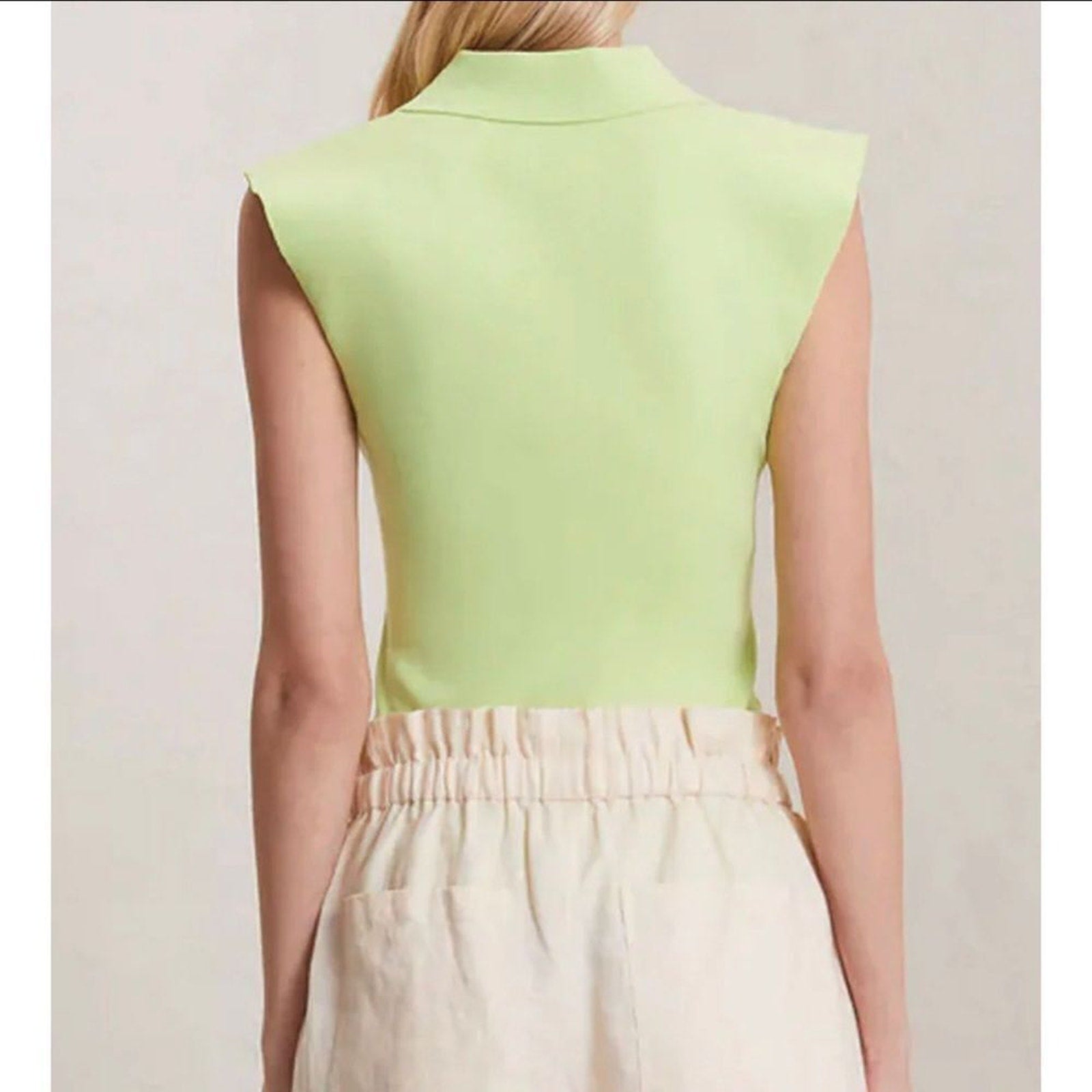NEW A.L.C. Green Kick Taylor Top - size Large
