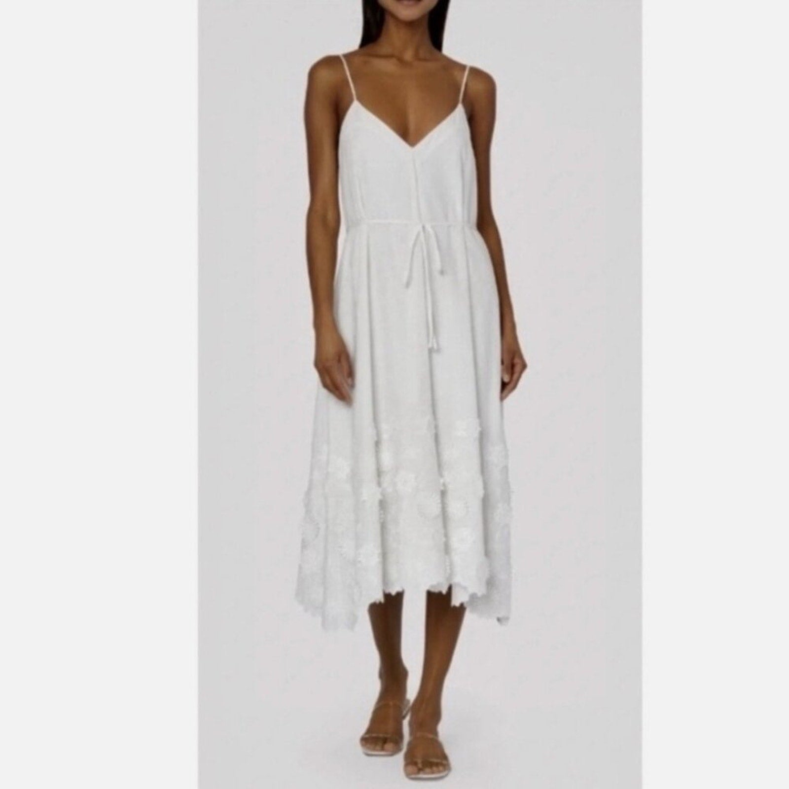 NWT MILLY Becca 3-D Cotton Embroidered Dress - 6