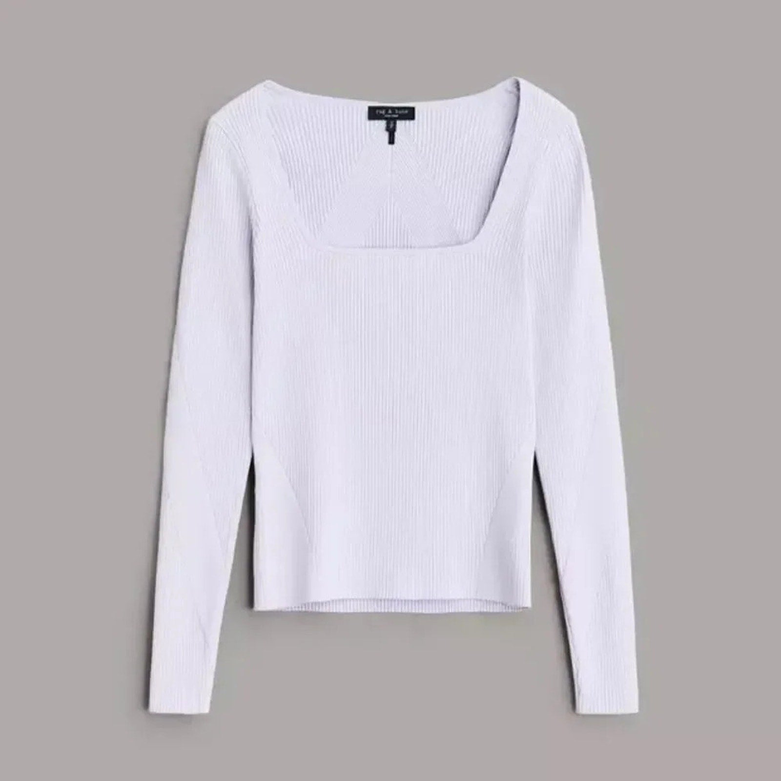 NWOT Rag & Bone Asher Viscose Long Sleeve Slim Fit Top - size large $325