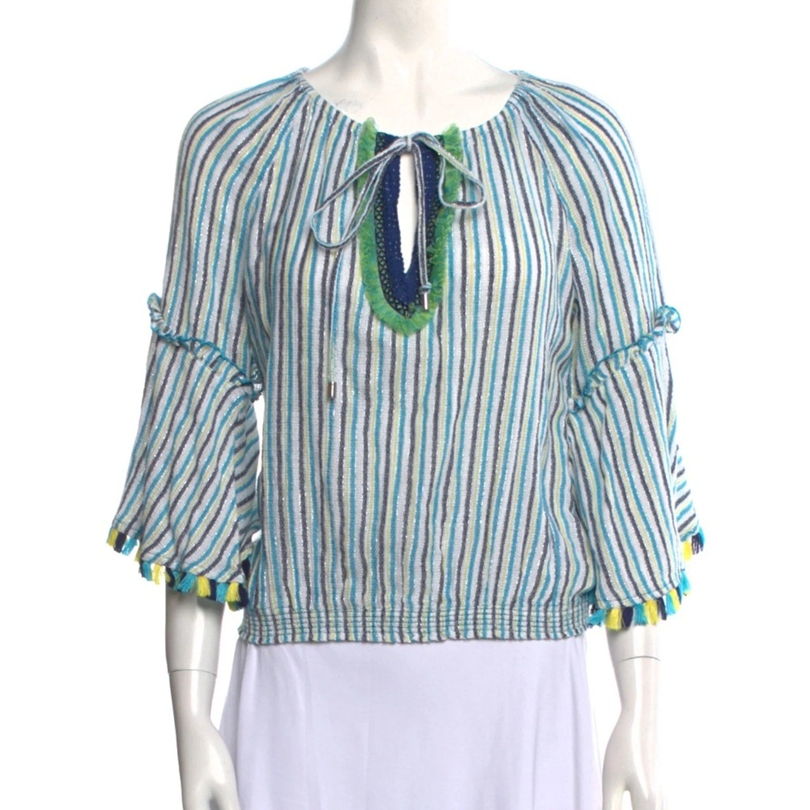 Ramy Brook Striped Off-The-Shoulder Blouse - size small