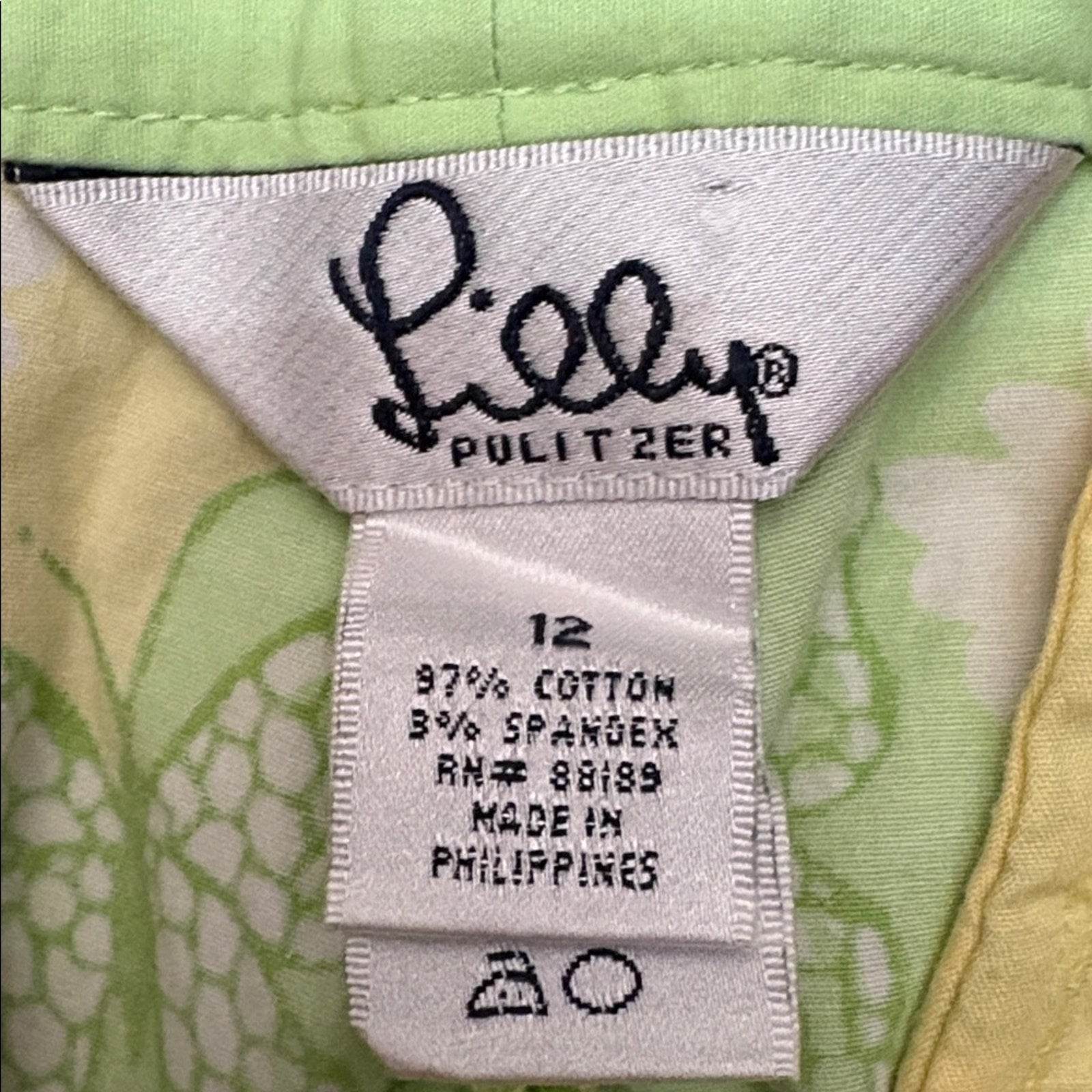 Lilly Pulitzer Palm Beach Fit White Label Shorts - 12