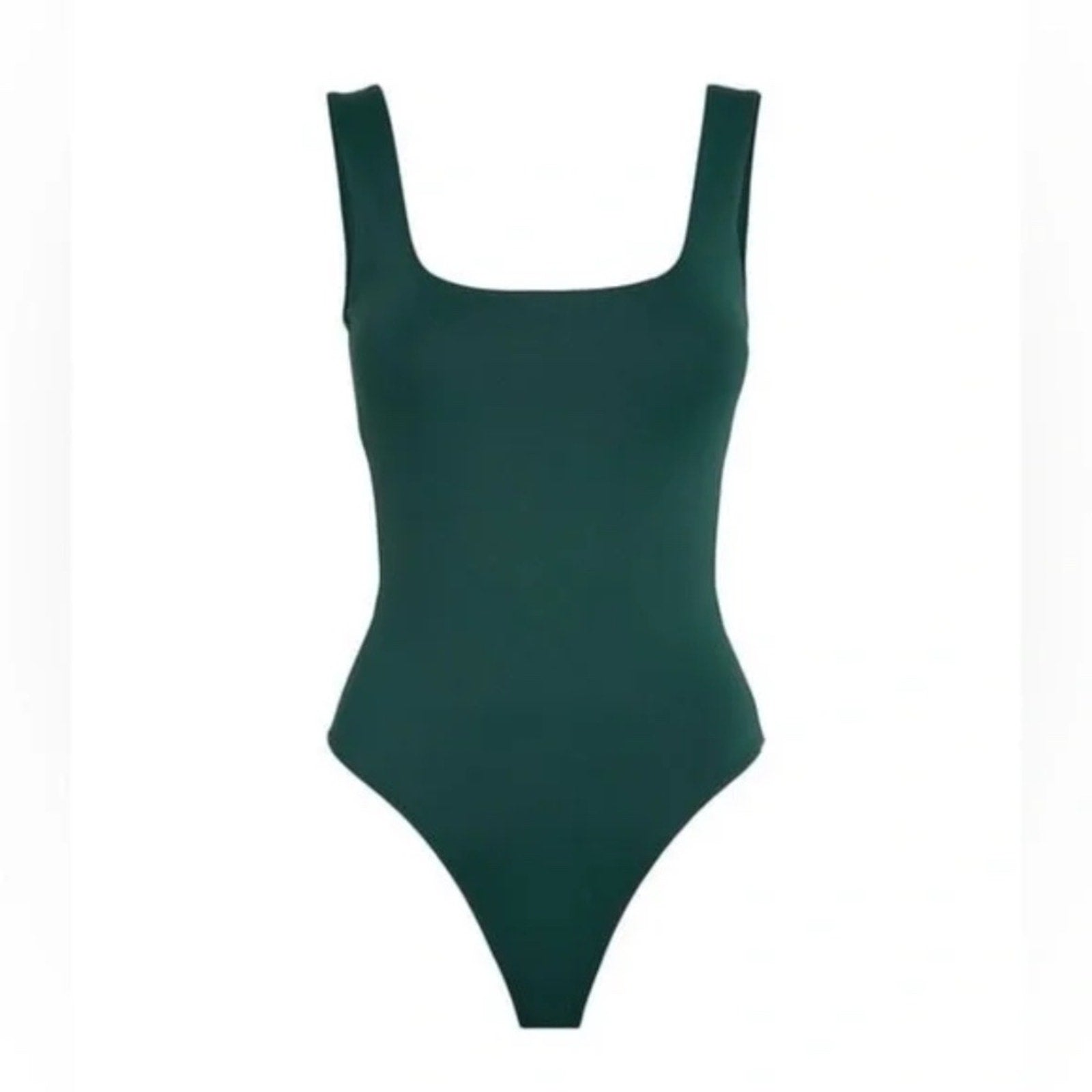 NEW Good American Scuba Modern bodysuit in Pine Green - size Small