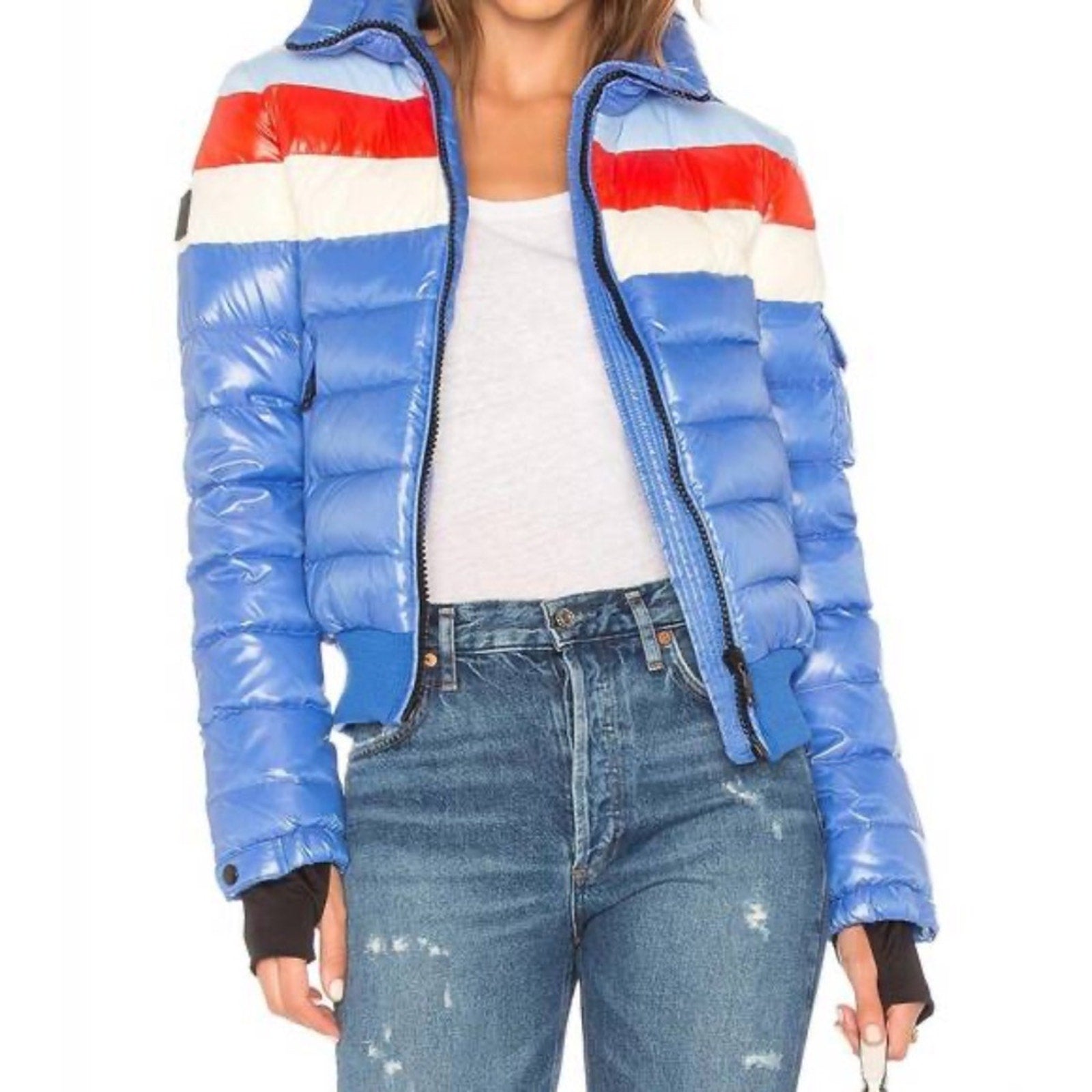 SAM. starburst jacket in sea - size XS