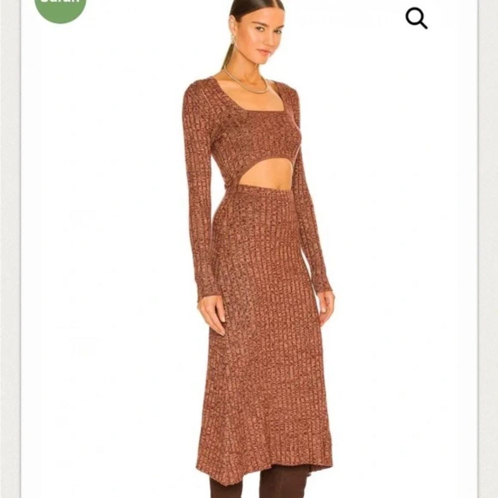 NWT AFRM Skye cut out sweater dress - size LARGE
