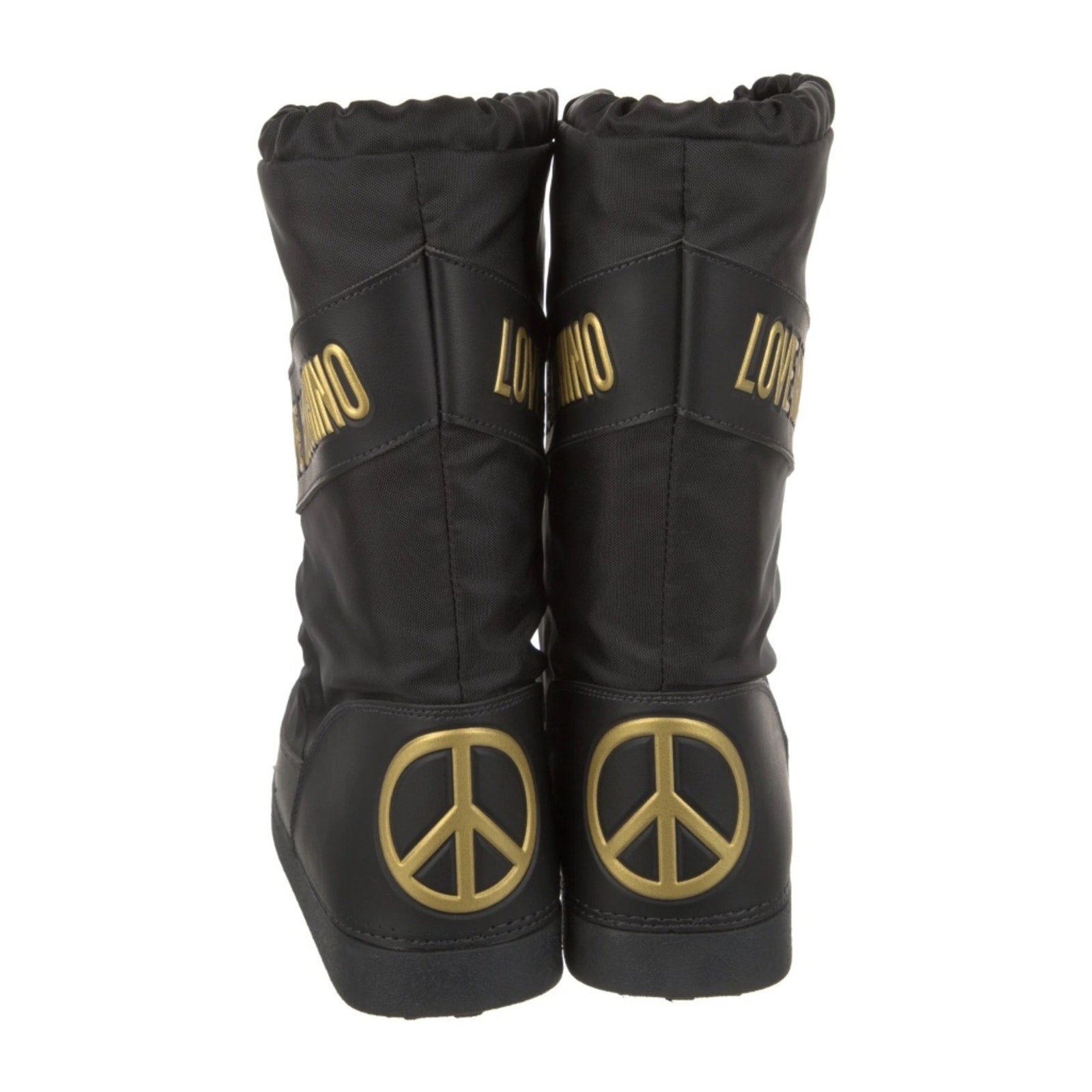 Moschino Logo-Print Snow Boots - Black - size 37 (US 8)