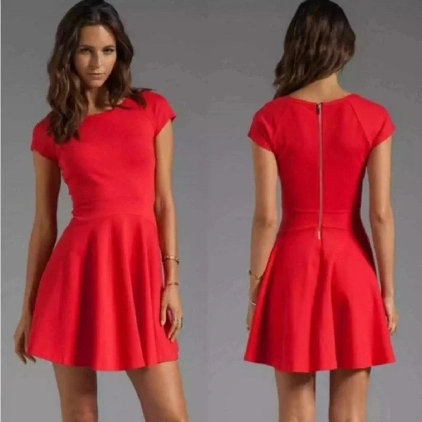 Diane Von Furstenberg Red Mini Dress - size 6