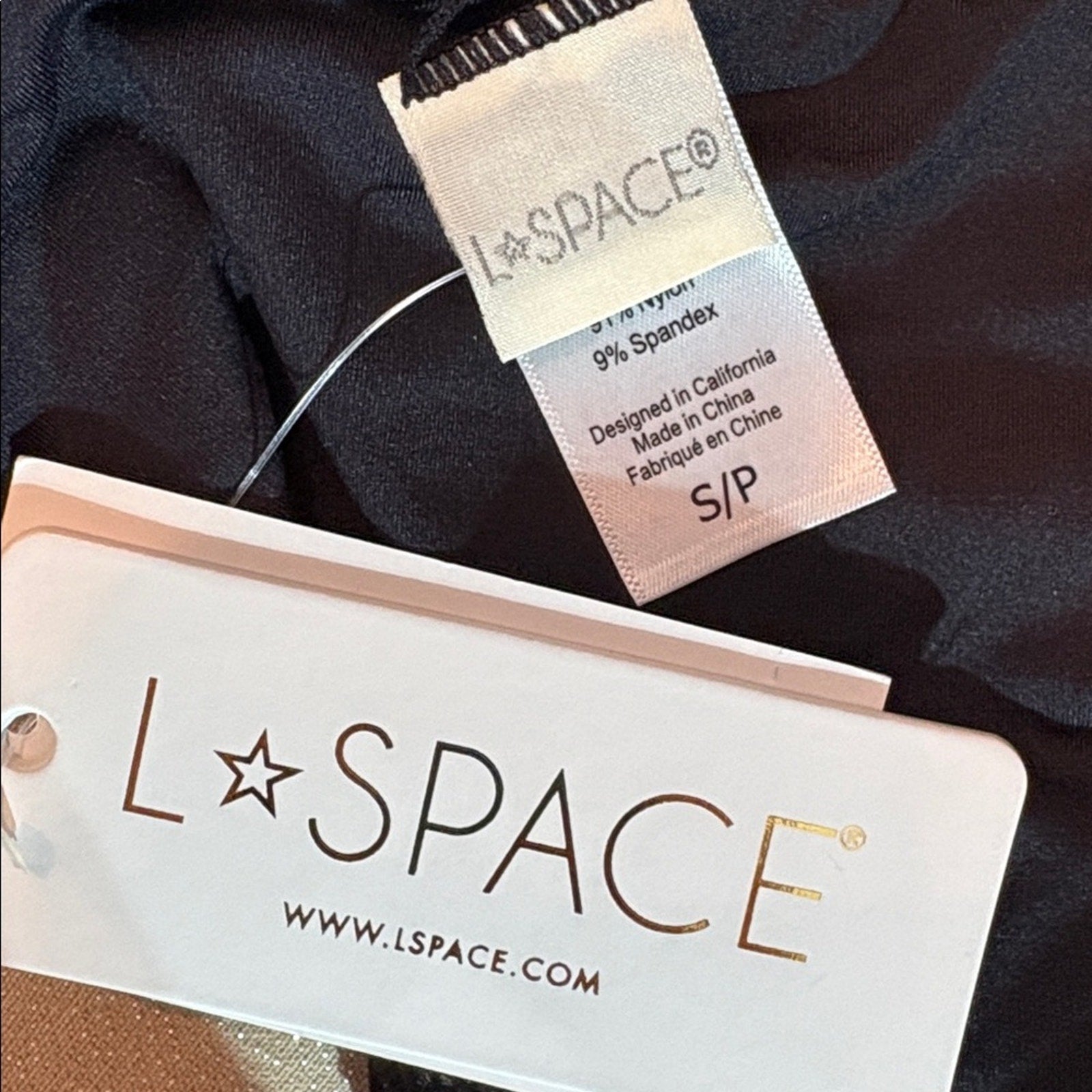 NWT LSPACE Camacho Bikini Bottom in Black - size small