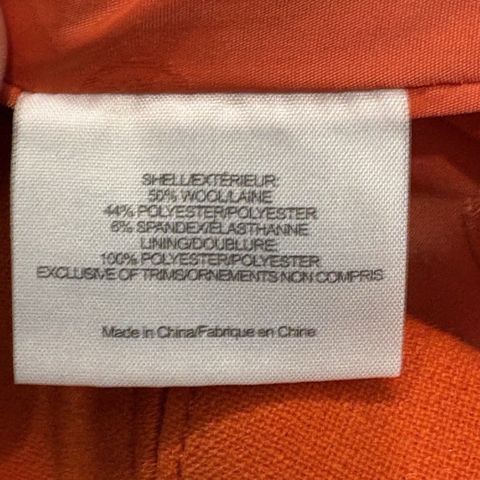 TORY BURCH Mariel Orange Gold 1/2 Zip Wool Blend Dress - size 4