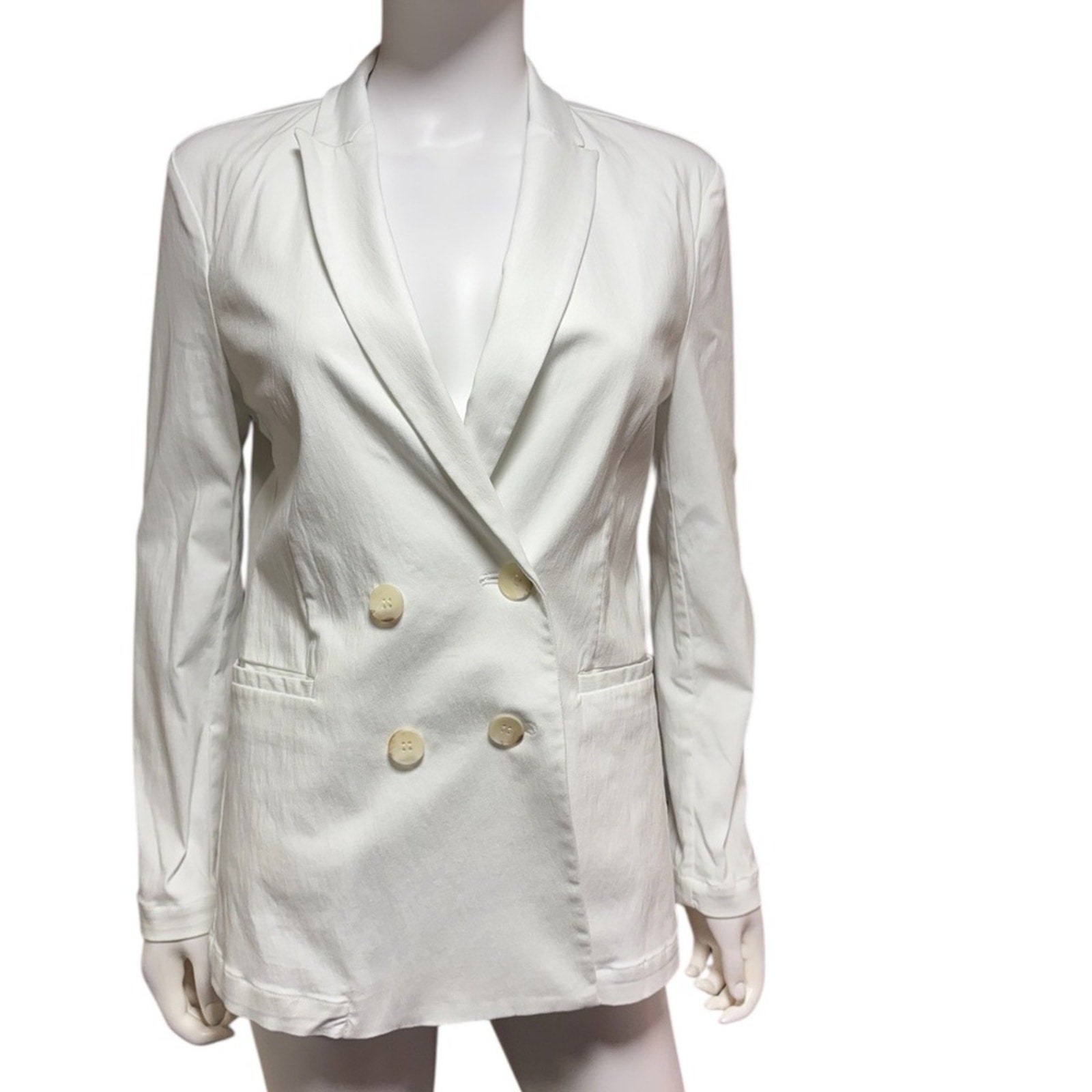 J. McLaughlin | Ressie White Double Breasted Blazer - size 4