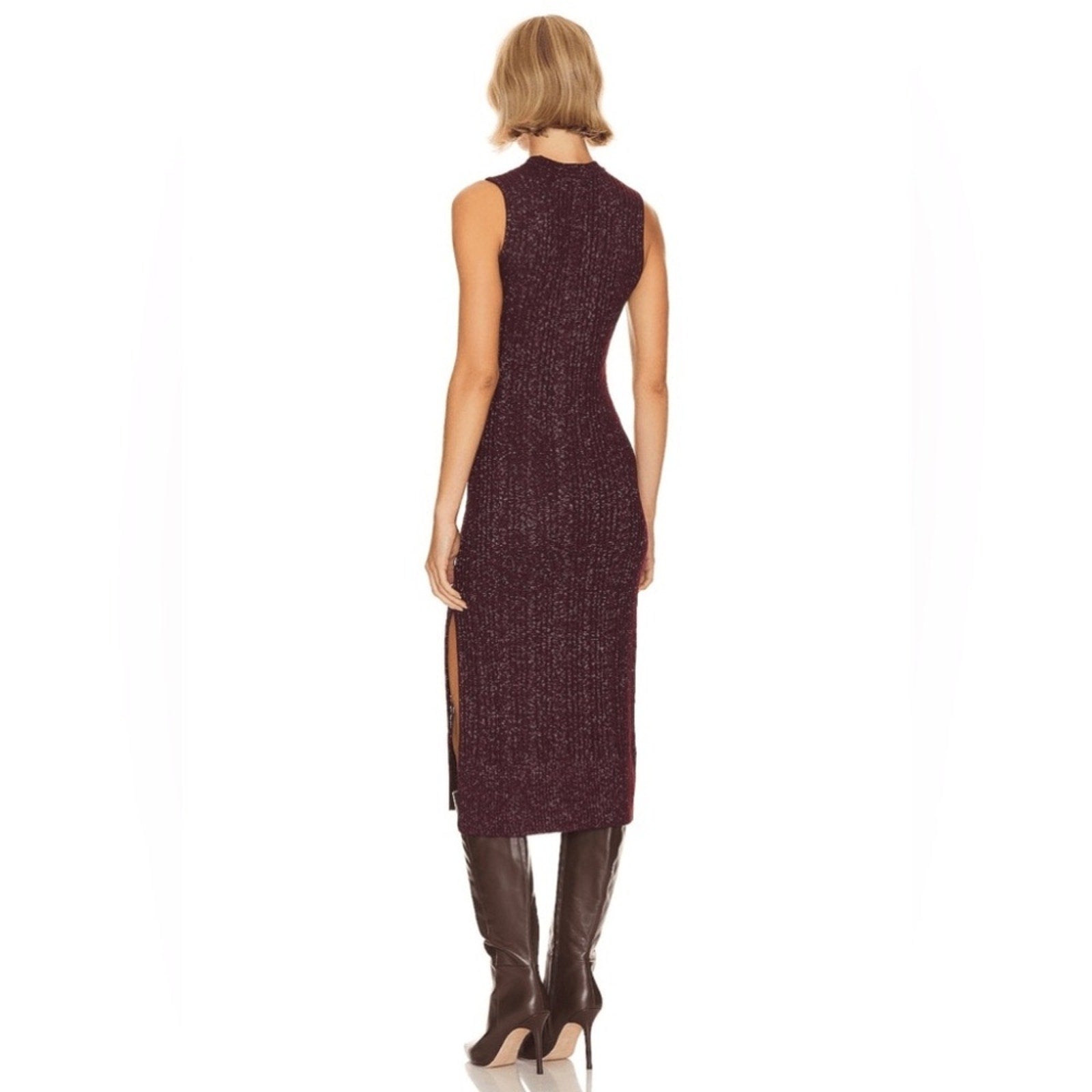NWT Paige Marium Midi Burgundy Red Sweater Dress - size M