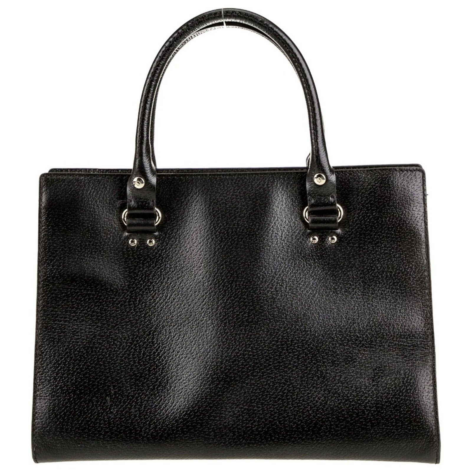 Kate Spade Wellesley Durham Black Leather Triple Compartment Satchel Bag