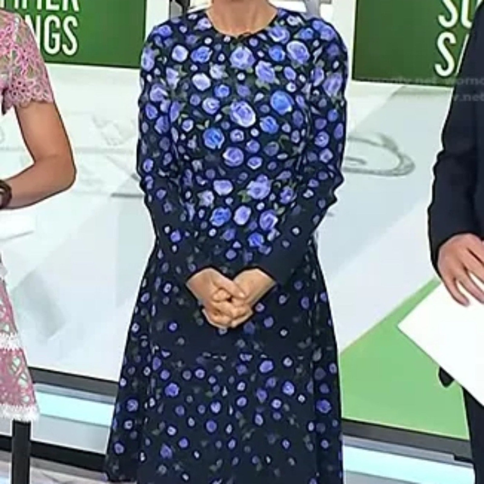 Lela Rose Floral Crepe Dress - size 4