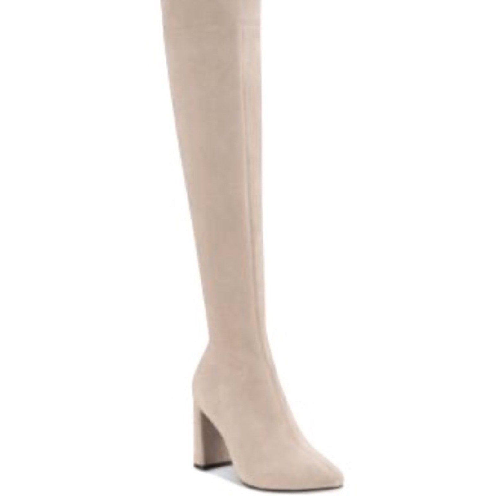 NEW Jeffrey Campbell Parisah Block-Heel Pointed-Toe Over-the-Knee Dress Boots 6