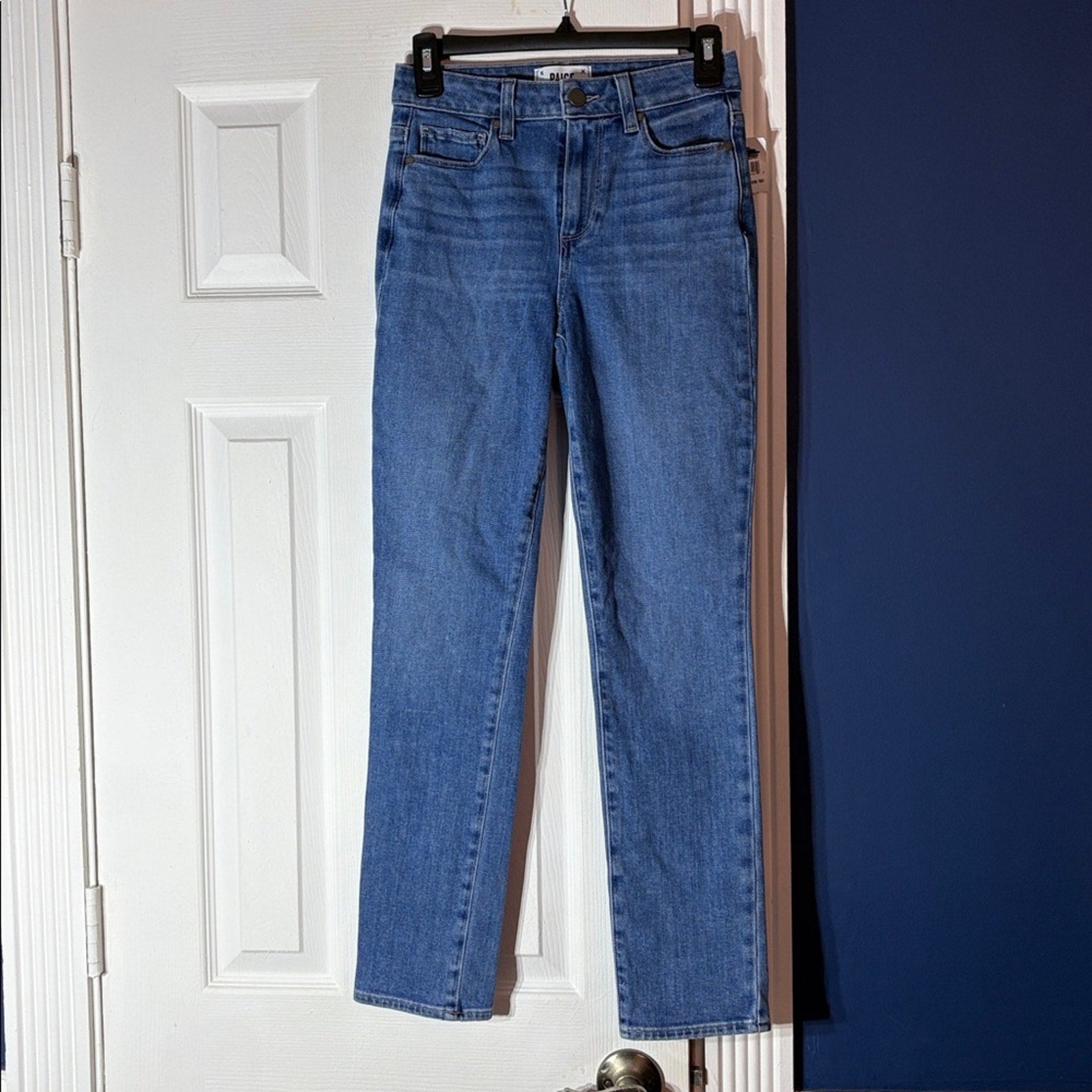 NWT PAIGE Hoxton Cropped Slim-fit Jeans In Katannia - size 25