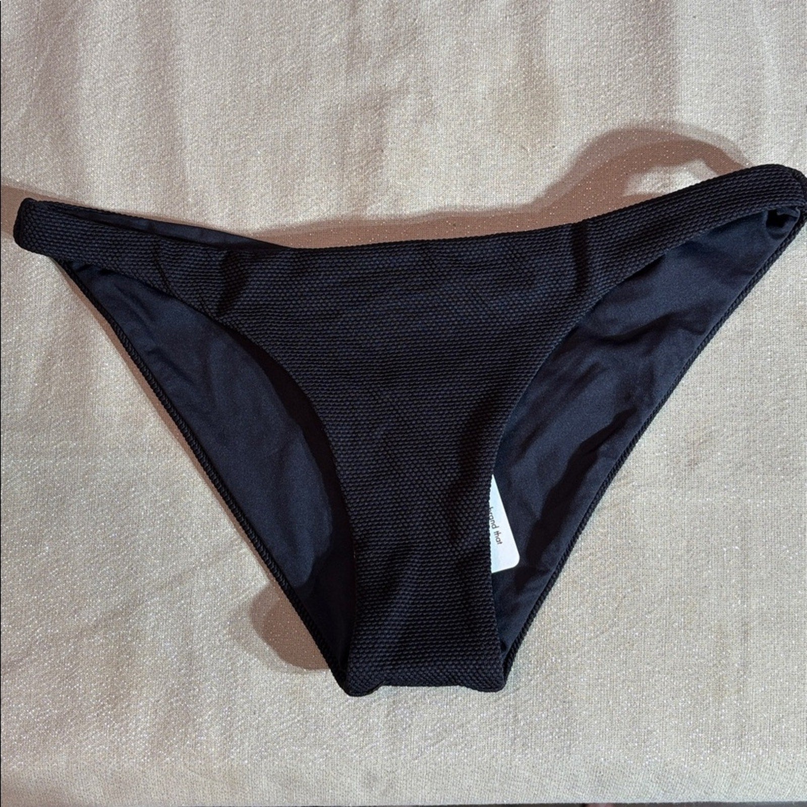 NWT LSPACE Camacho Bikini Bottom in Black - size small
