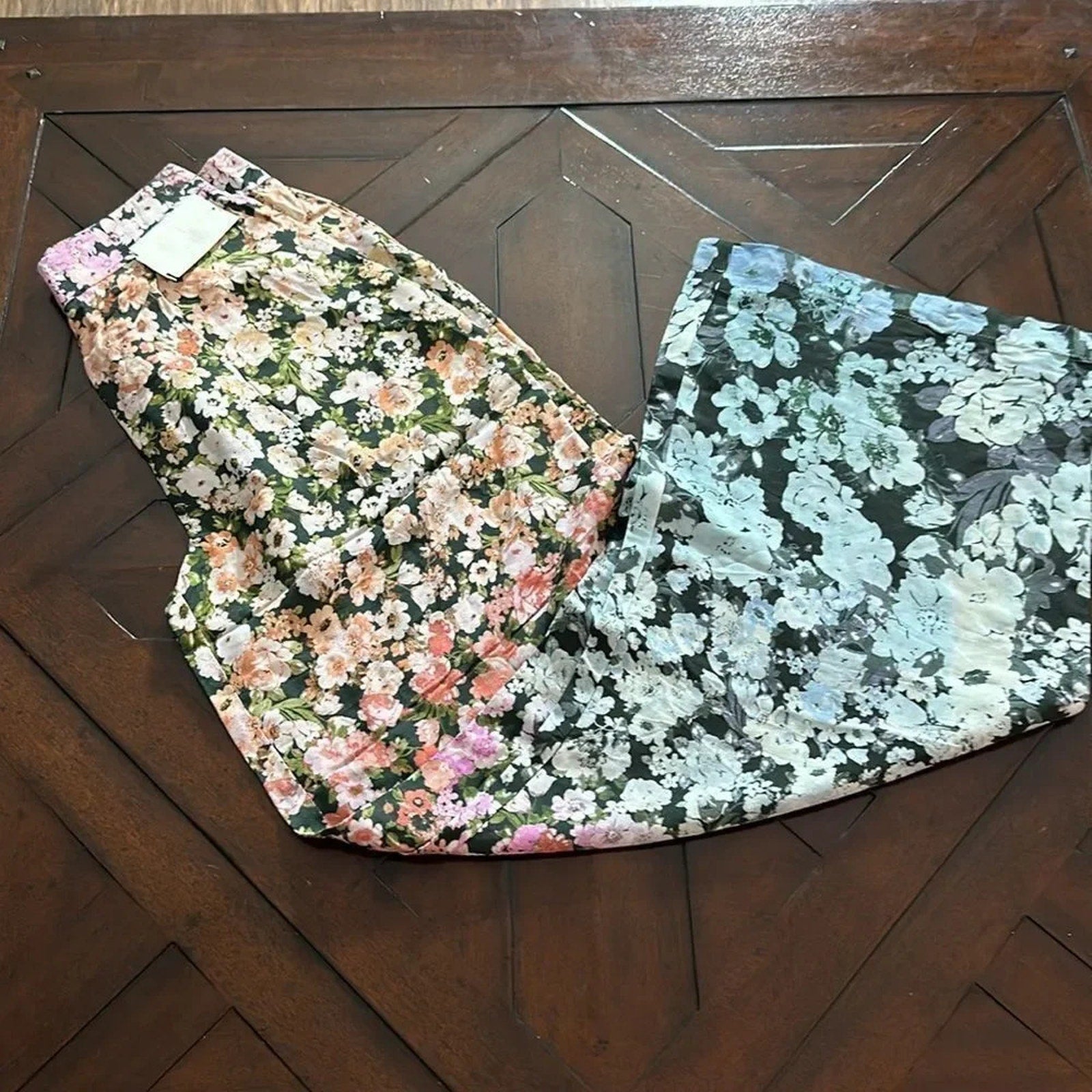 NEW REISS Serena Floral Print Wide Leg Oversized Trouser Pants