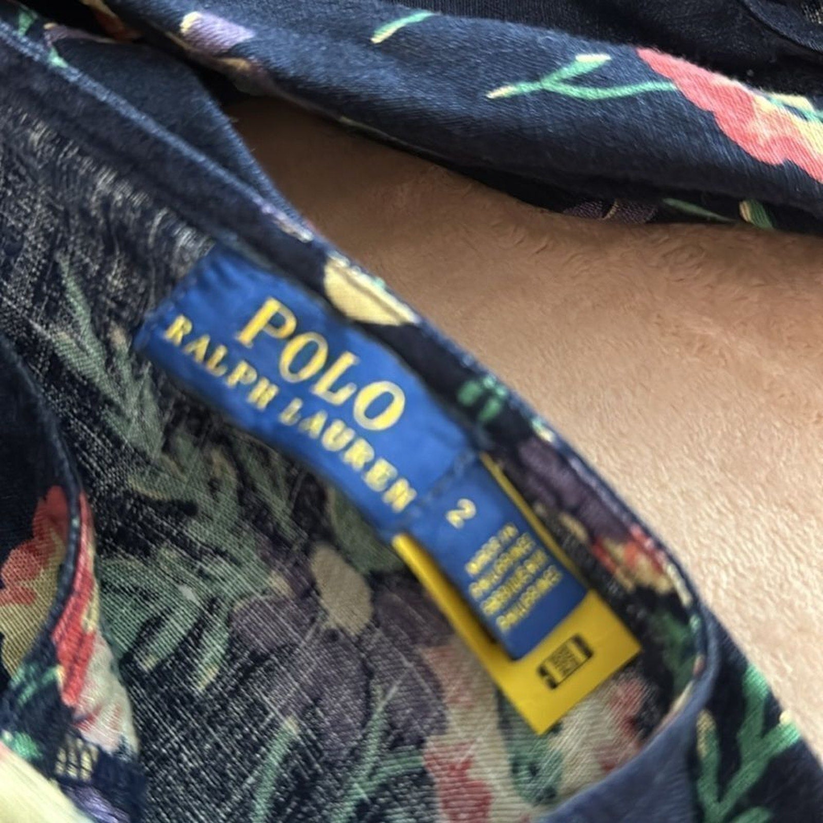 NEW POLO RALPH LAUREN FLORAL BLOUSE - size 2