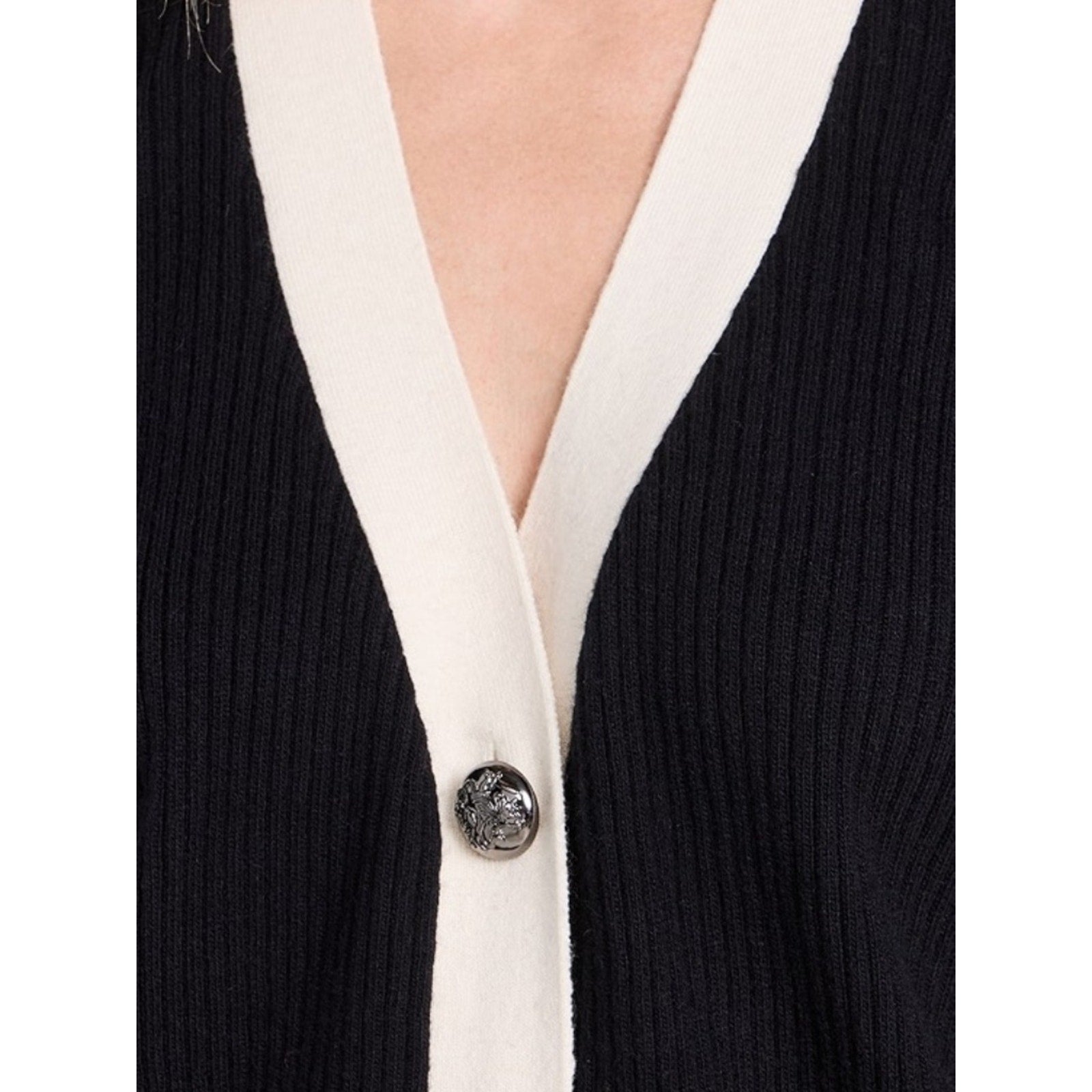 Ramy brook Andrea mini black white sweater dress - M