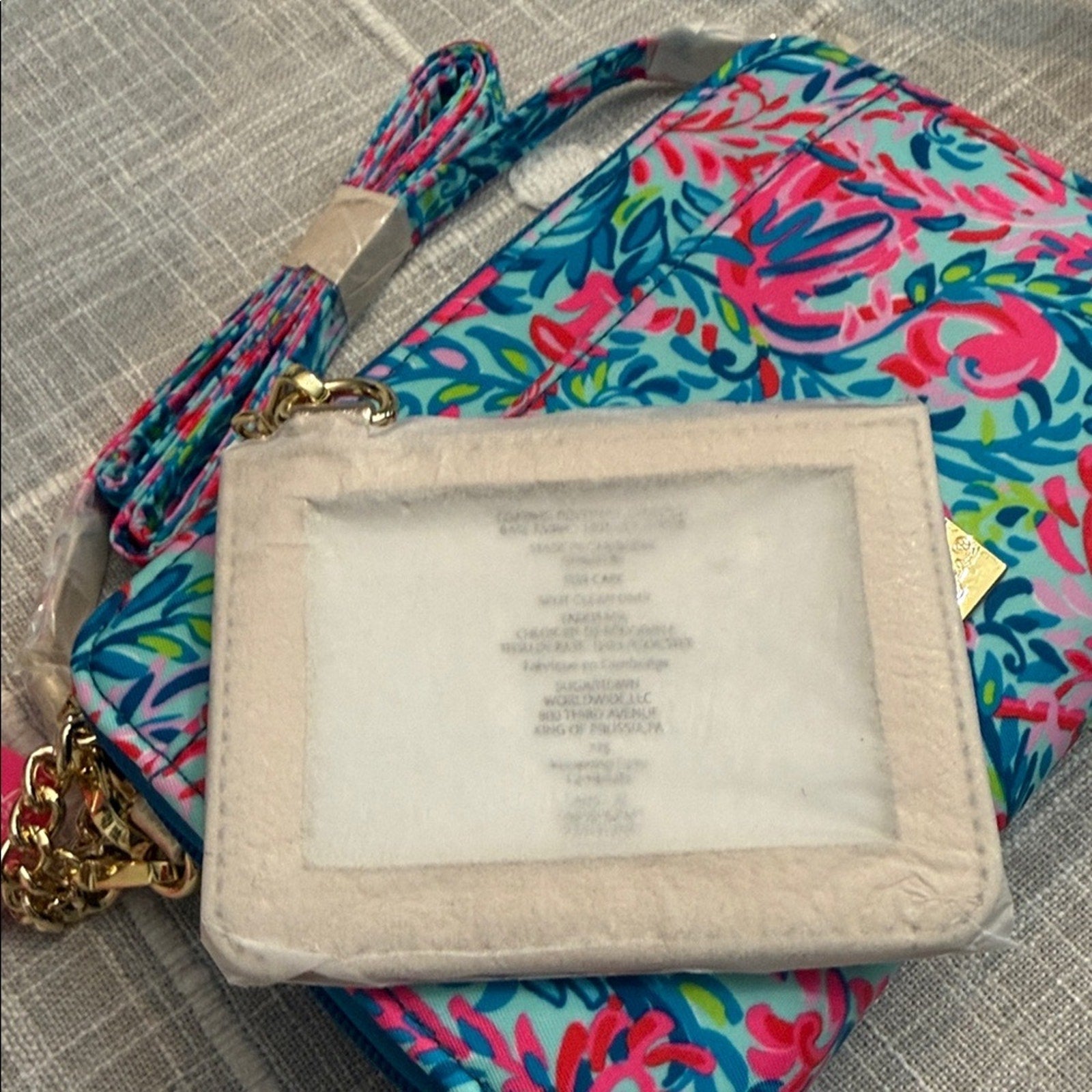 Lilly Pulitzer Marsten Crossbody Surf Blue Flim Flam - NEW