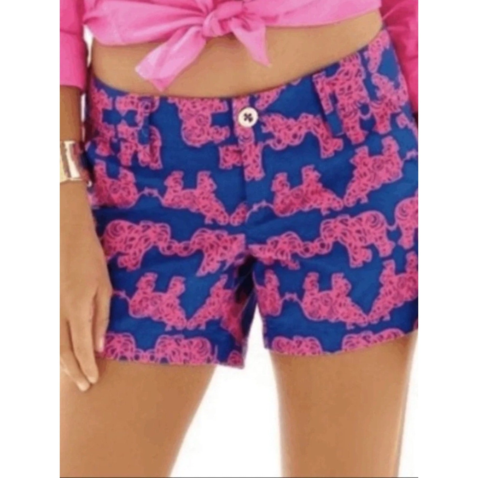 NEW Lilly Pulitzer Callahan Short  Pack Your Trunk Elephant Print - 4