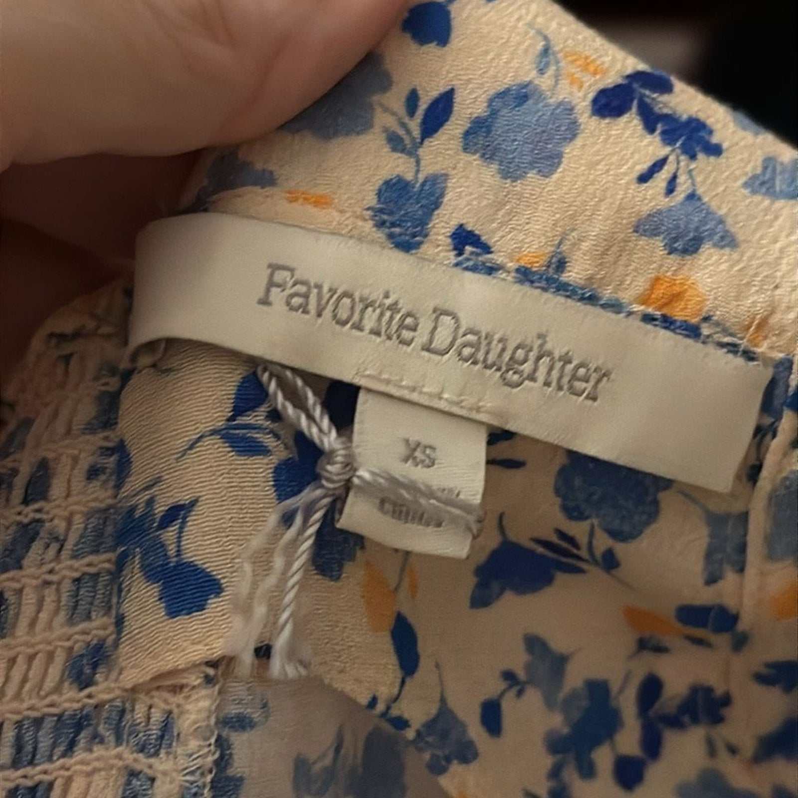NEW Favorite Daughter The One That Got Away Floral Square Neck Blouse - size XS