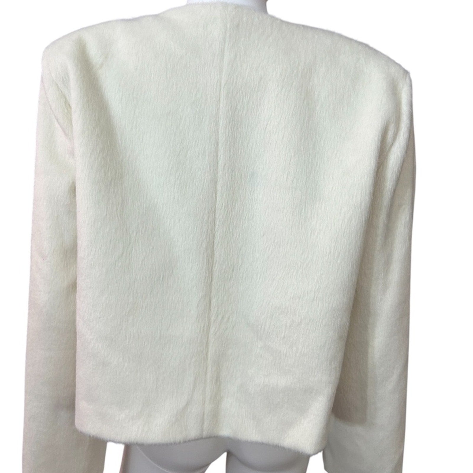 Commense faux fur wool blend jacket - size M