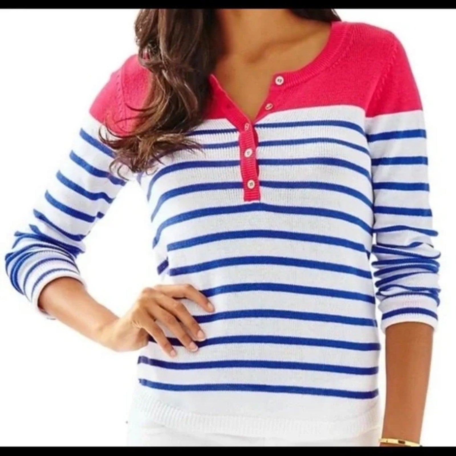 Lilly Pulitzer Adair Striped Sweater - size M